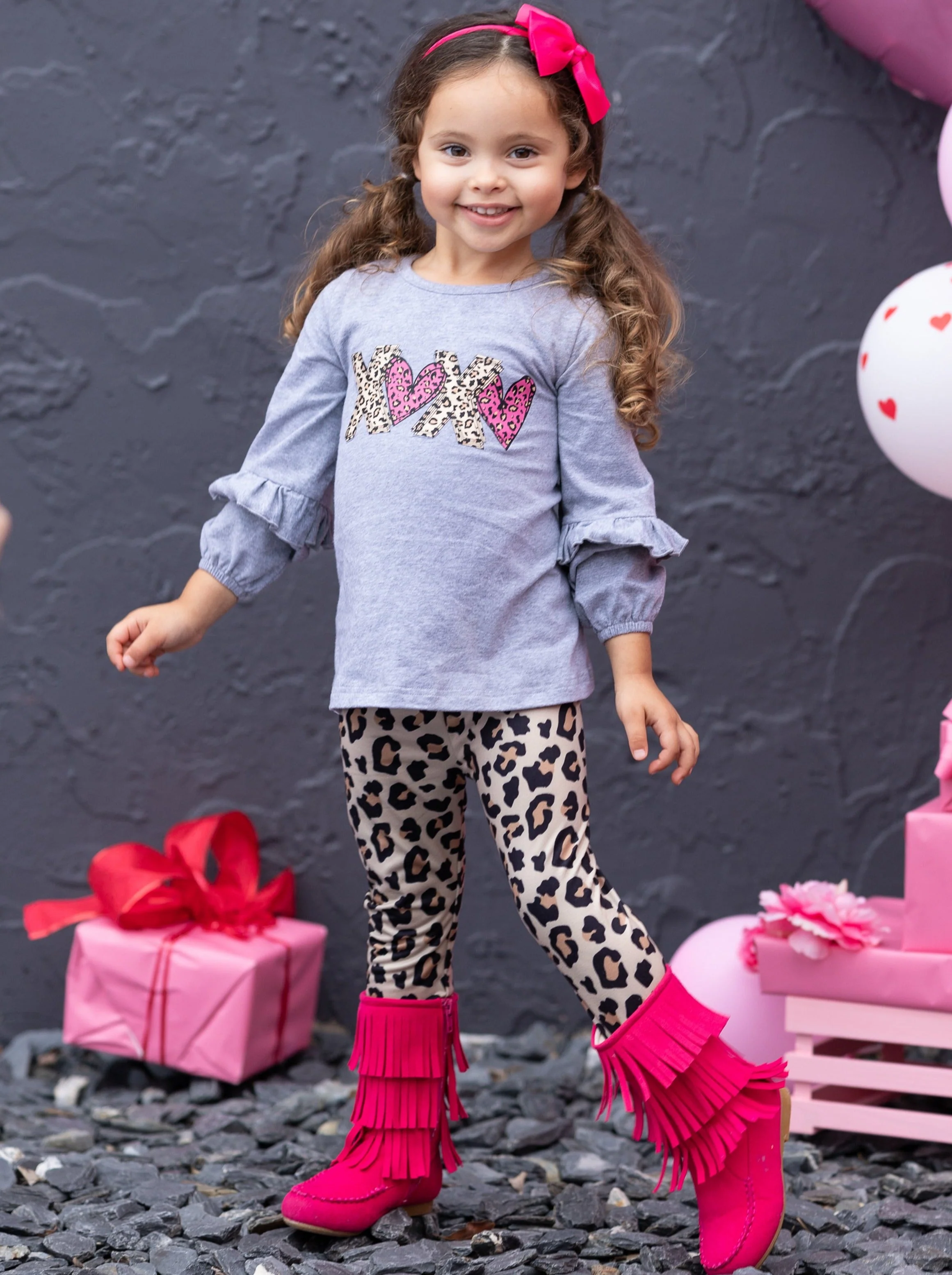 XOXO Leopard Print Legging Set - Image 7