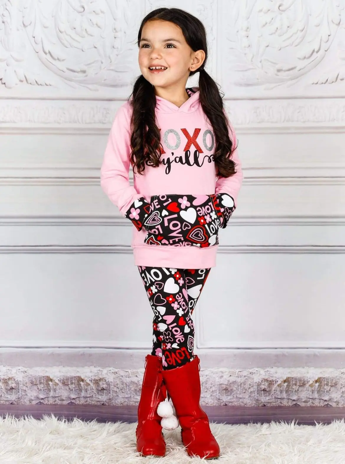 XOXO Y'all Pullover Hoodie And Legging Set - Image 3