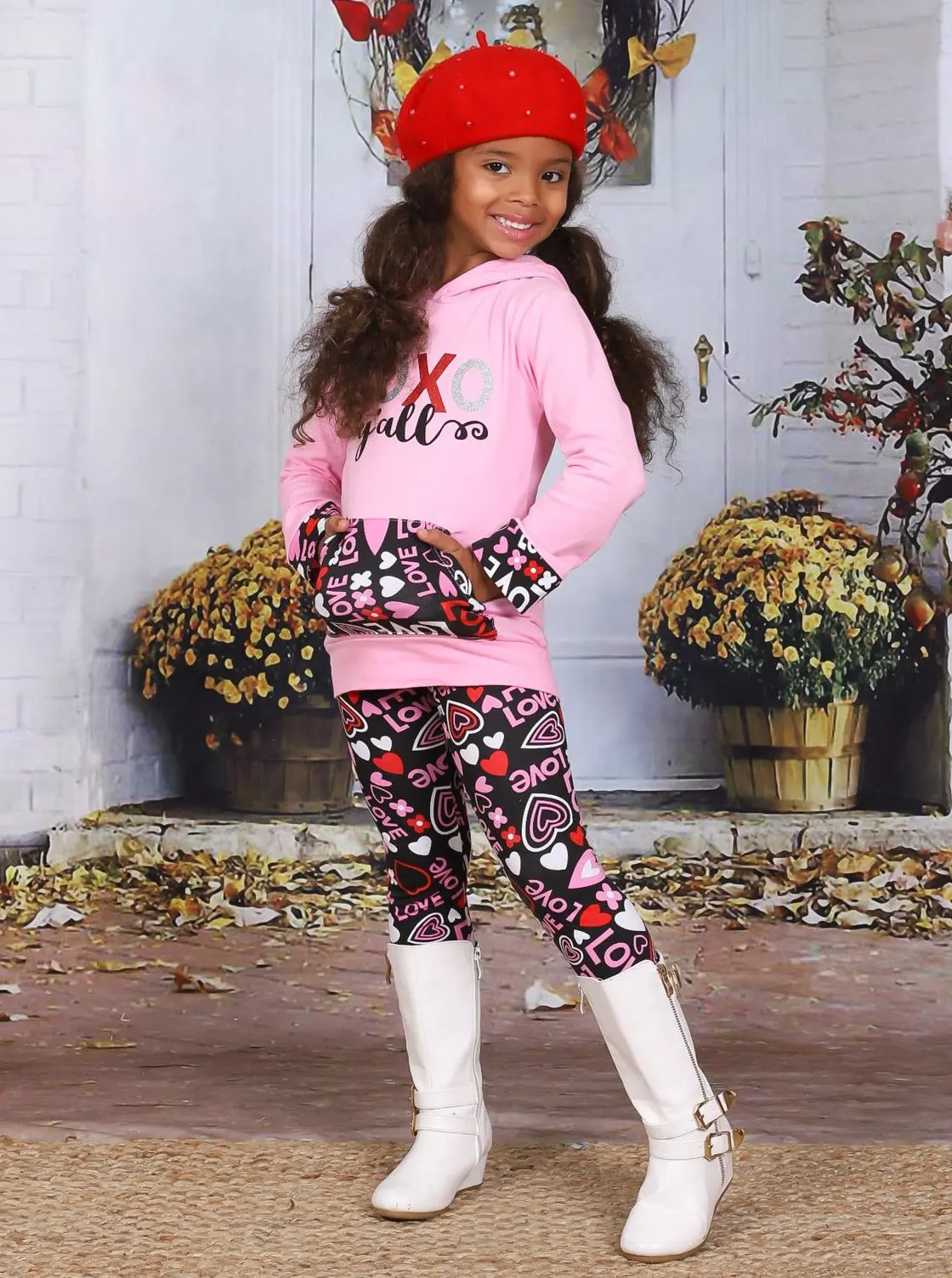 XOXO Y'all Pullover Hoodie And Legging Set - Image 5