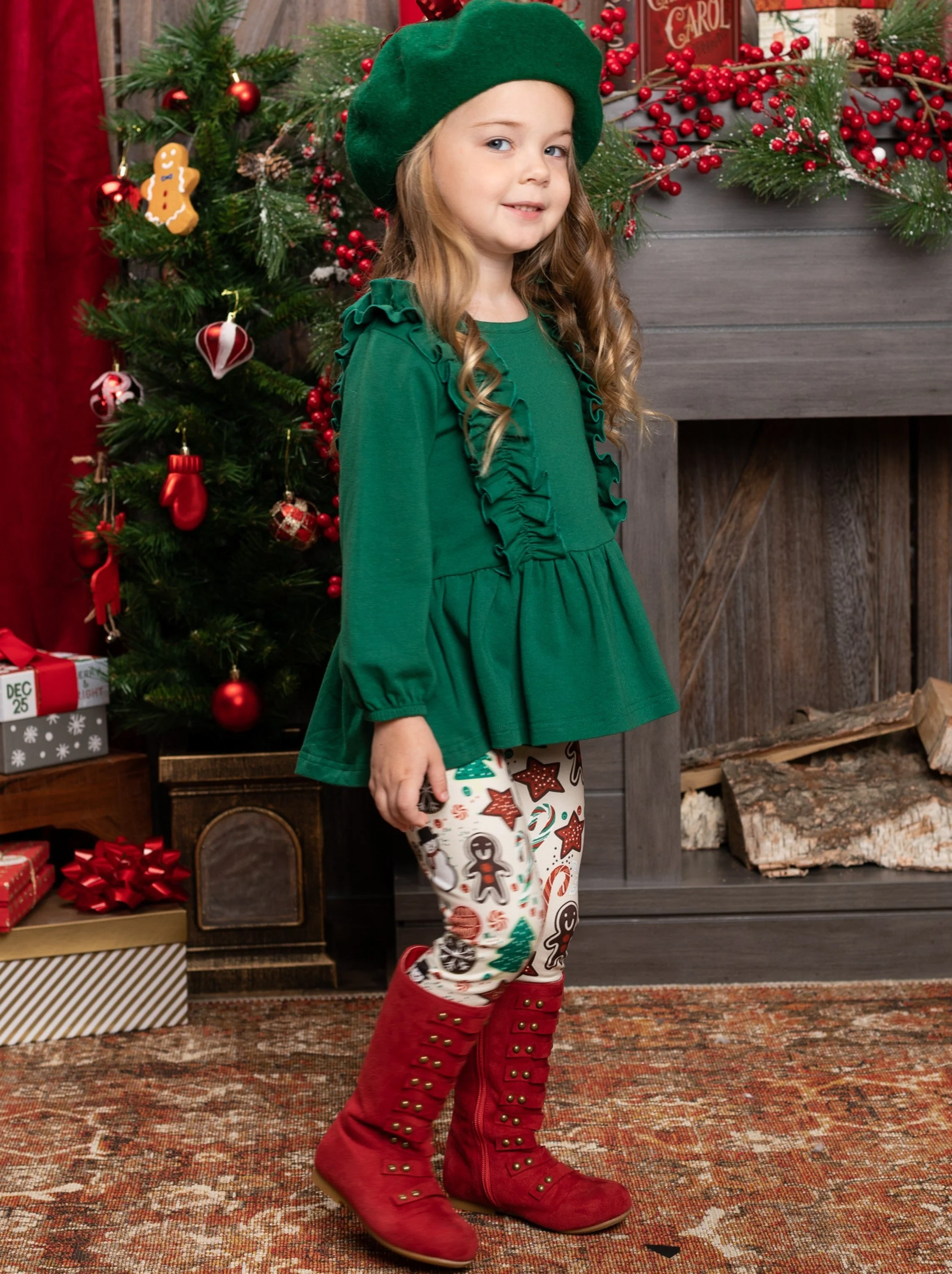 Yule Be Splendid Festive Legging Set - Image 3
