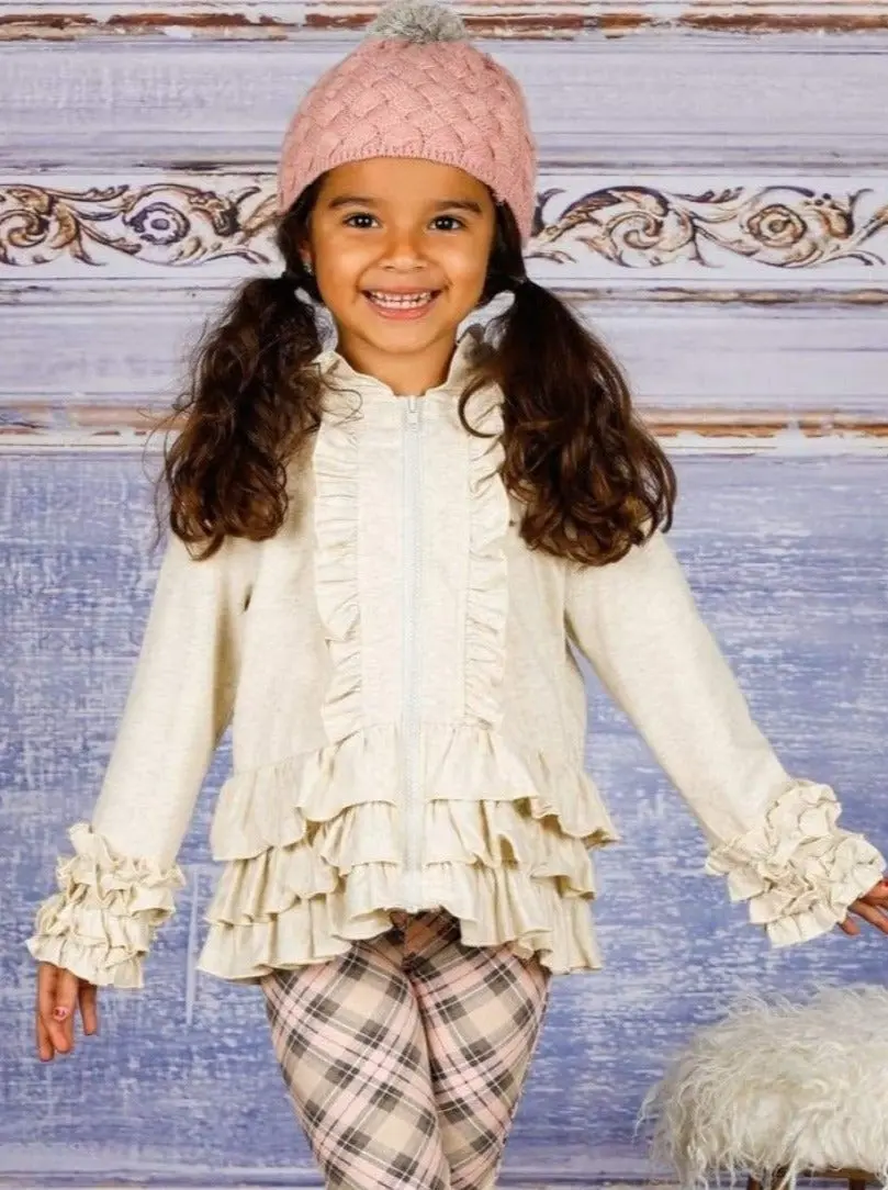 Cute N Cozy Ruffled Hoodie Jacket - Image 3