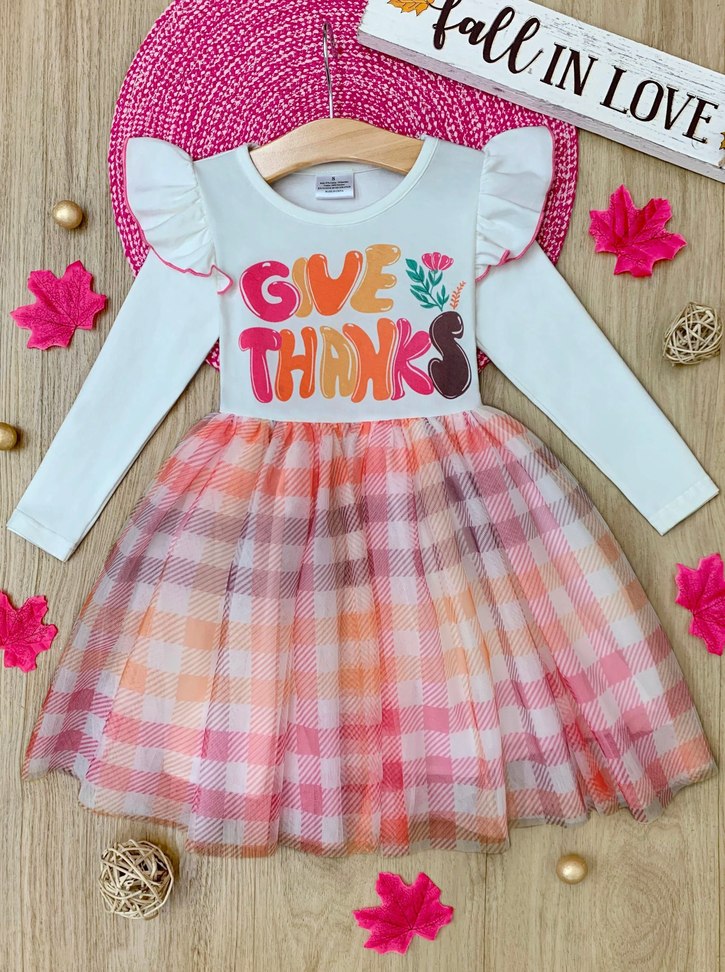 Give Thanks Ruffle Tutu Dress - Image 2
