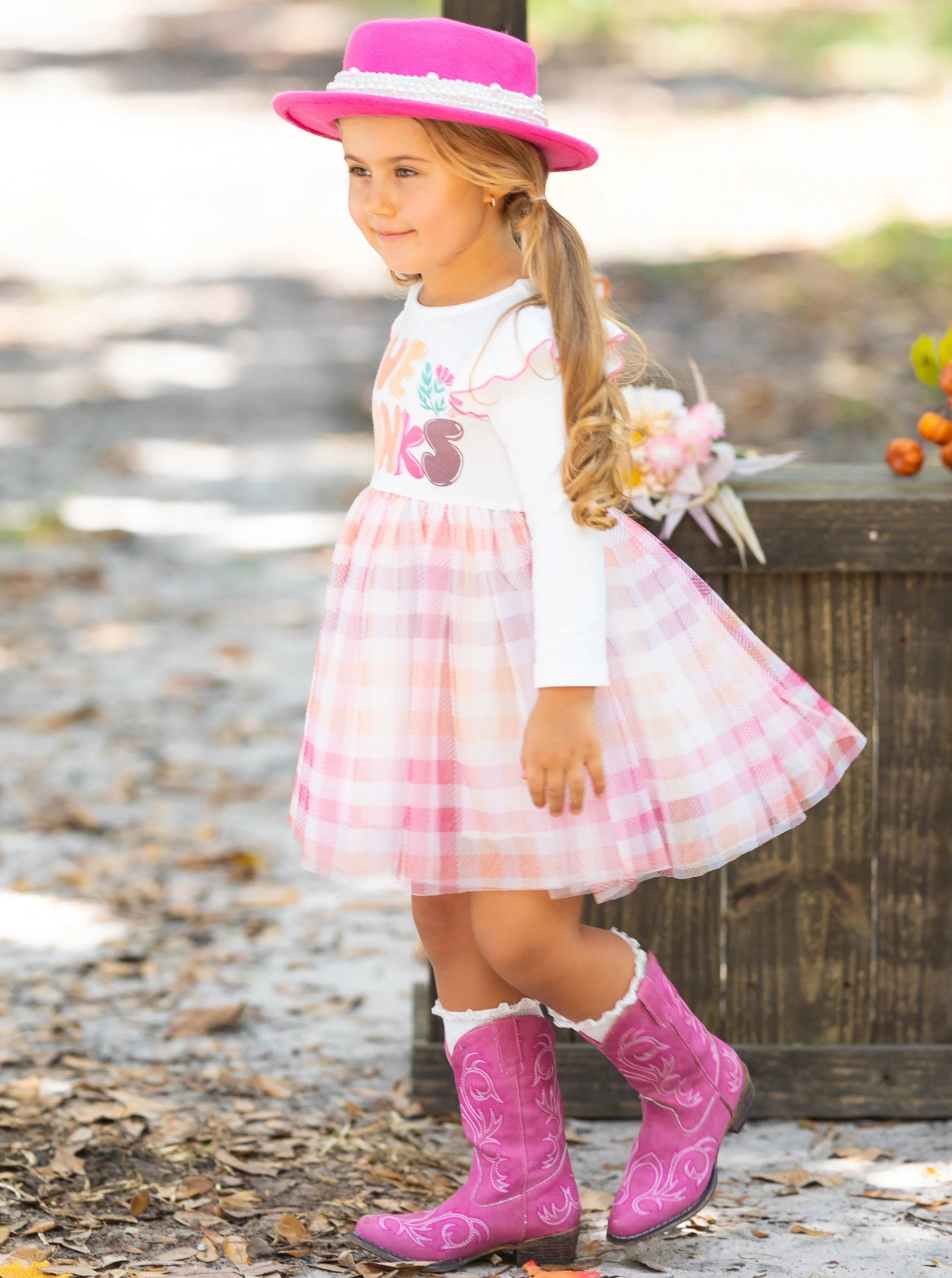 Give Thanks Ruffle Tutu Dress - Image 4