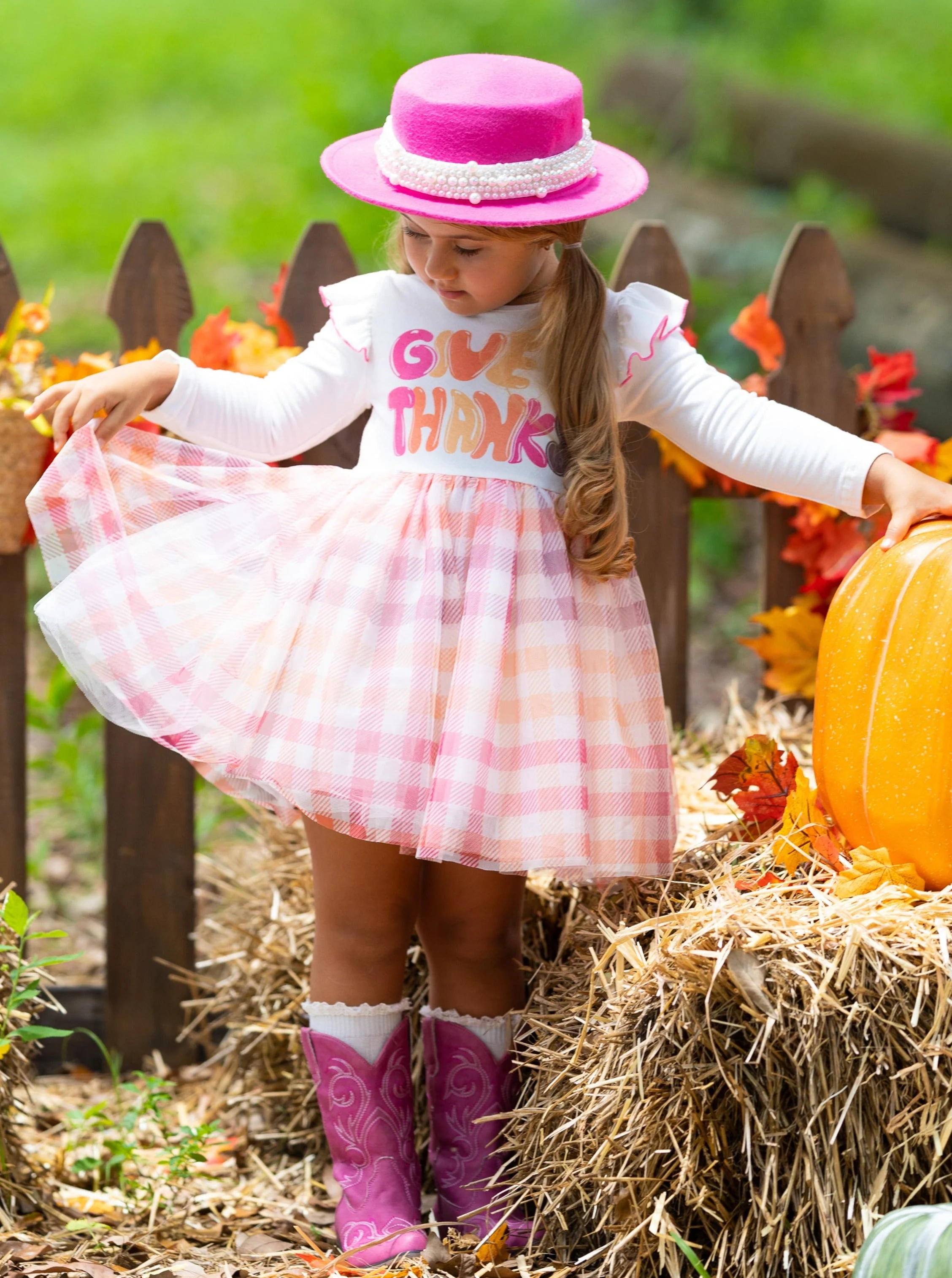 Give Thanks Ruffle Tutu Dress - Image 7