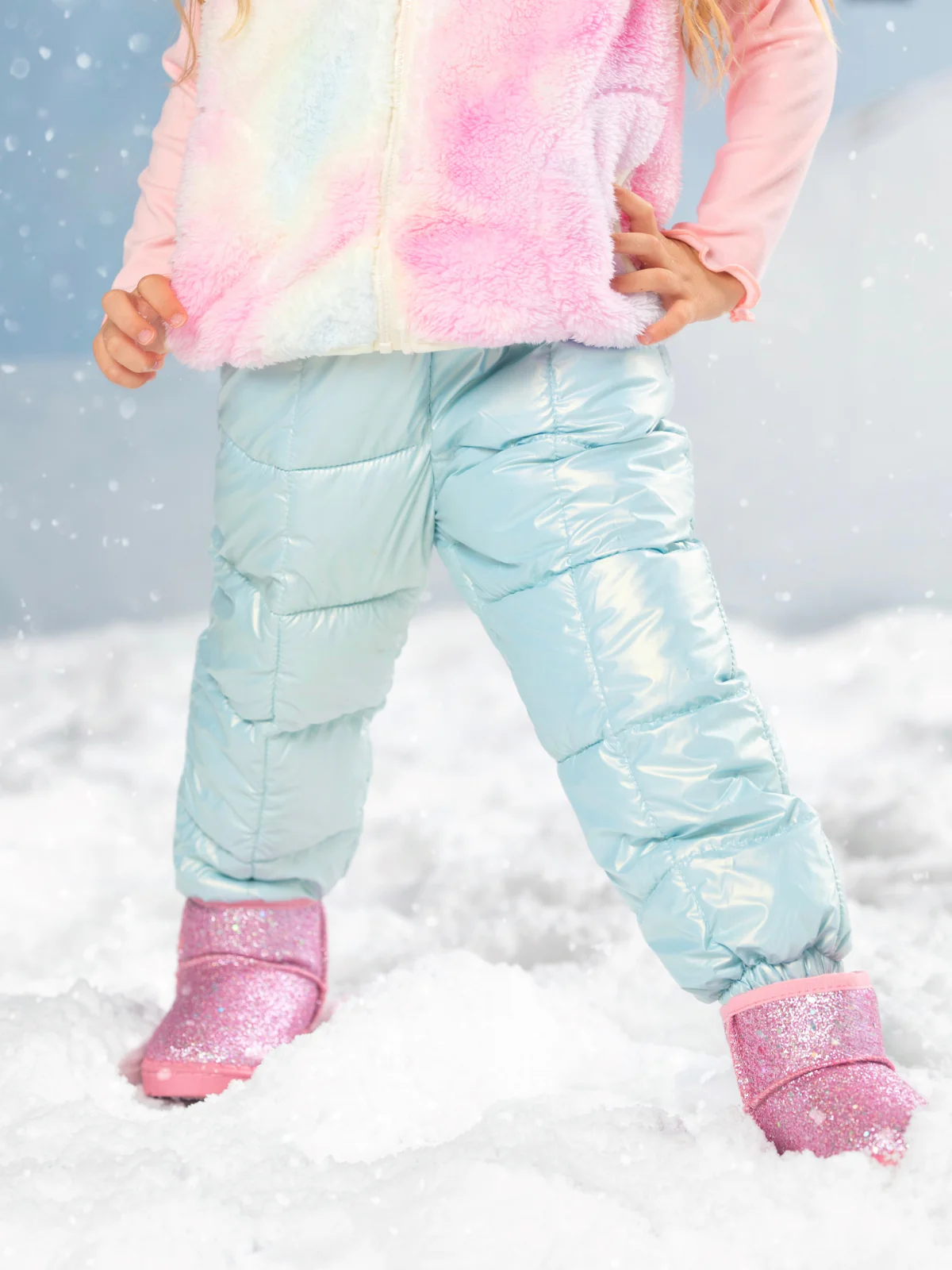 Glacier Puff Quilted Metallic Puffer Pants - Image 2