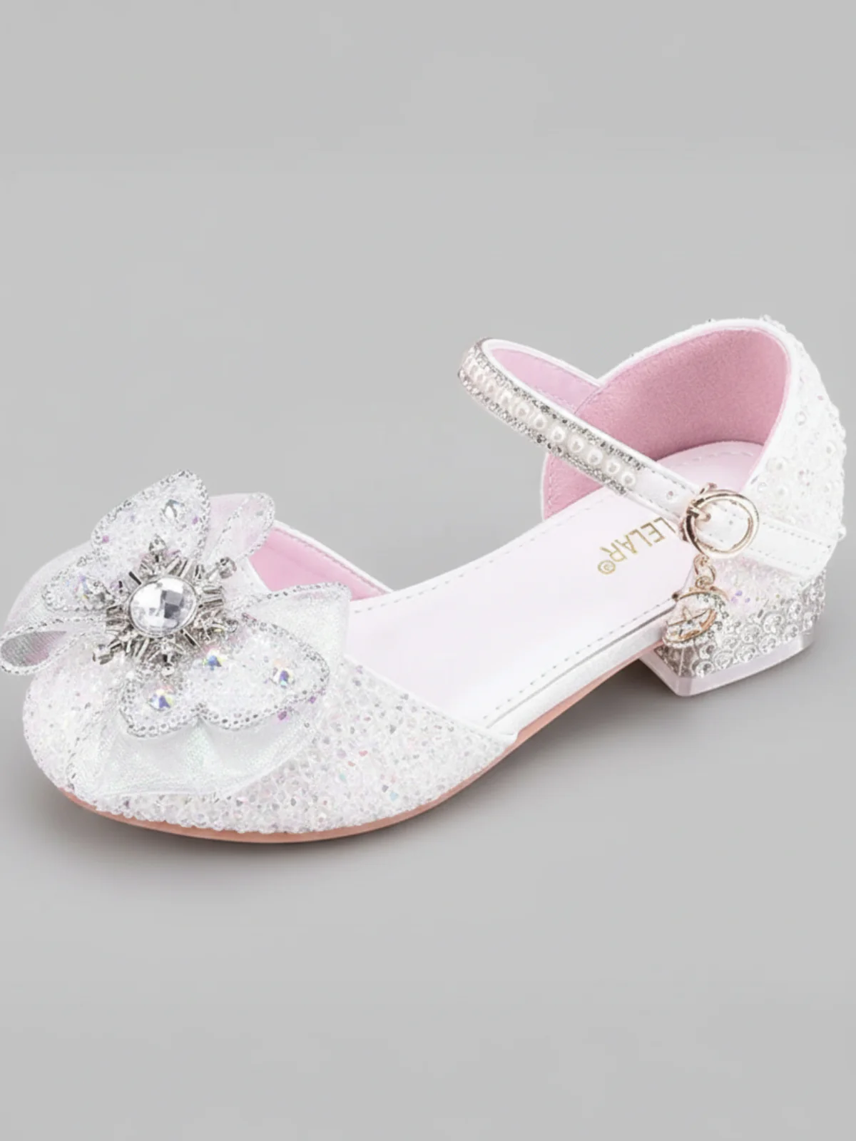 Glam and Magic Crystal Ankle Strap Shoes By Liv and Mia - Image 4