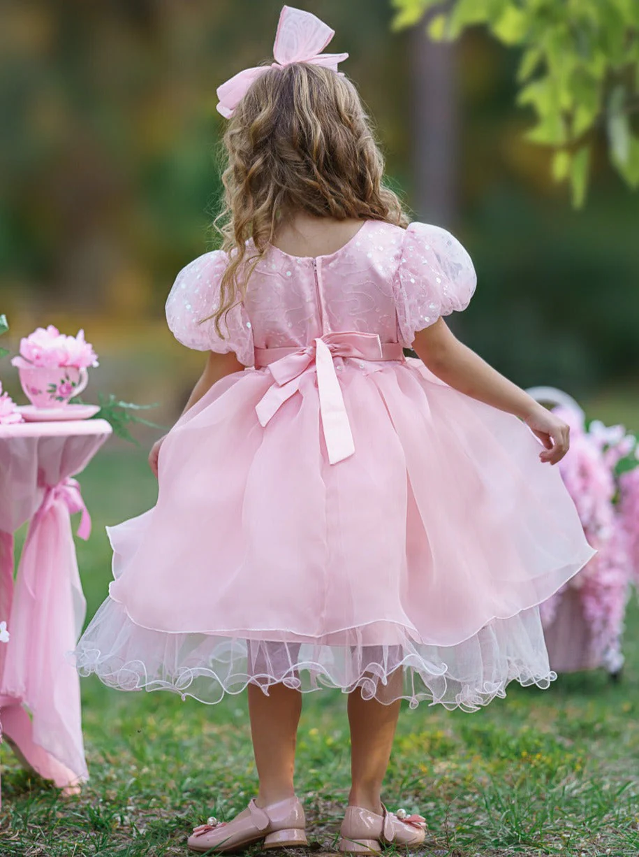 Starlight Glam Puff Sleeve Formal Dress - Image 10