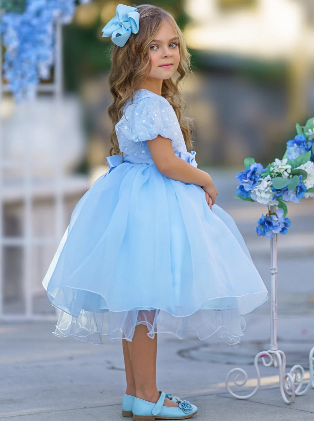 Starlight Glam Puff Sleeve Formal Dress - Image 11