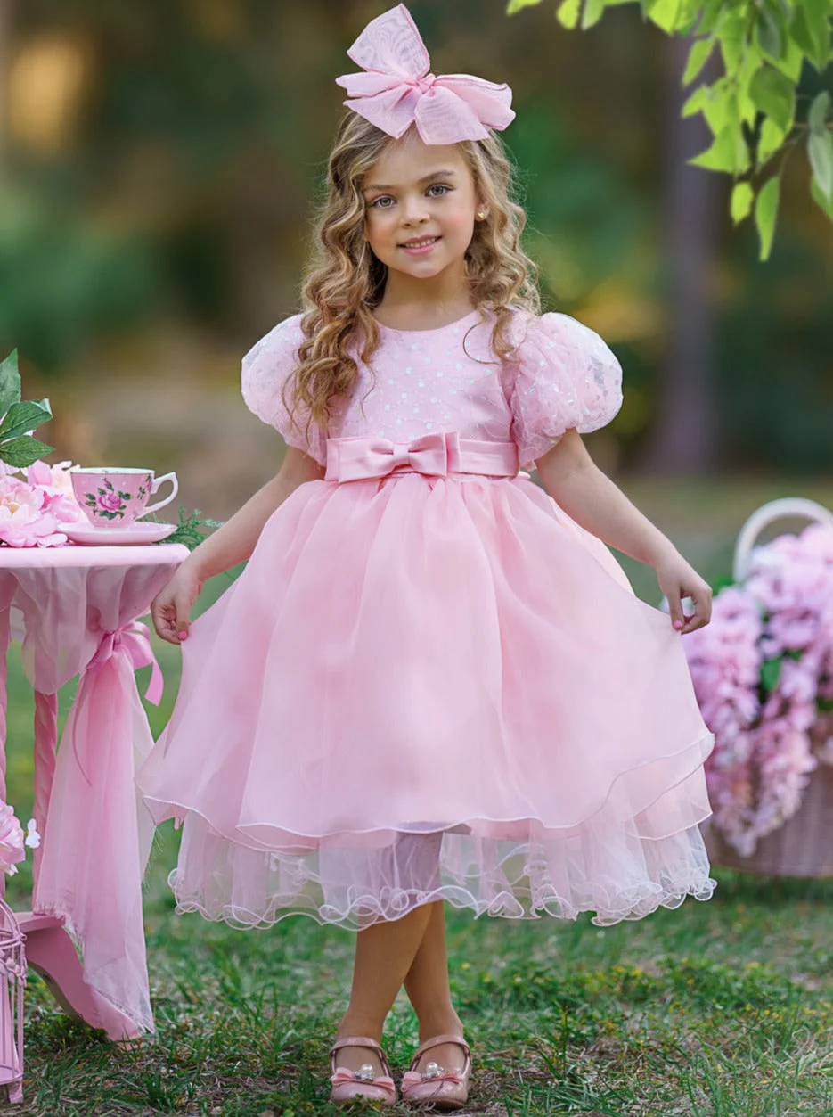 Starlight Glam Puff Sleeve Formal Dress - Image 13