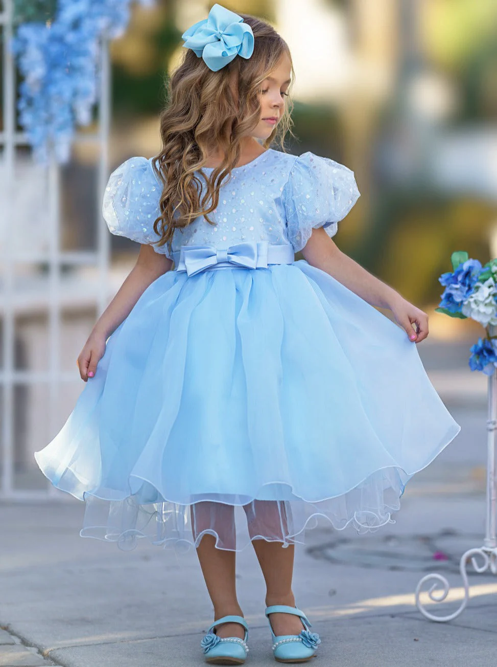 Starlight Glam Puff Sleeve Formal Dress - Image 14