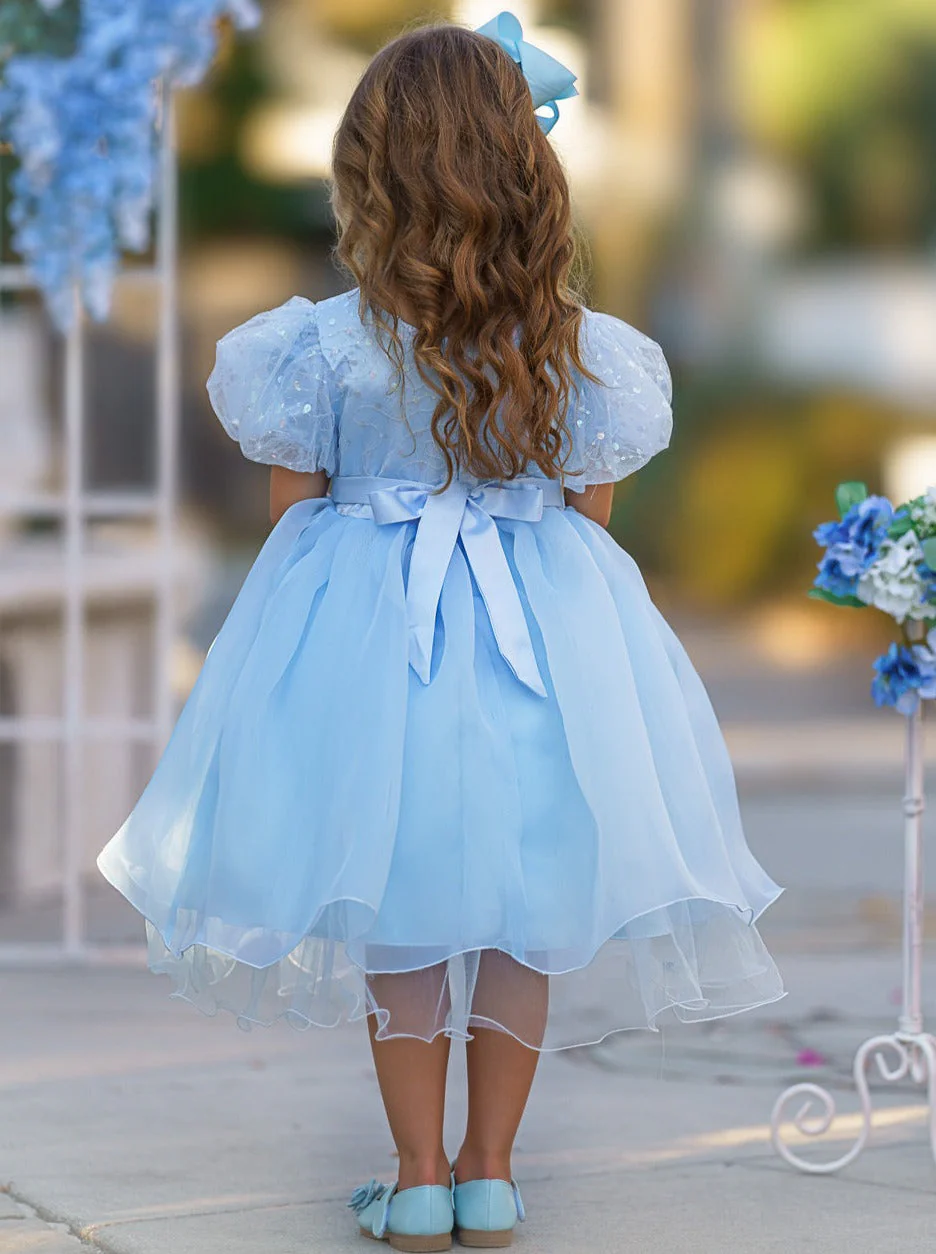 Starlight Glam Puff Sleeve Formal Dress - Image 17