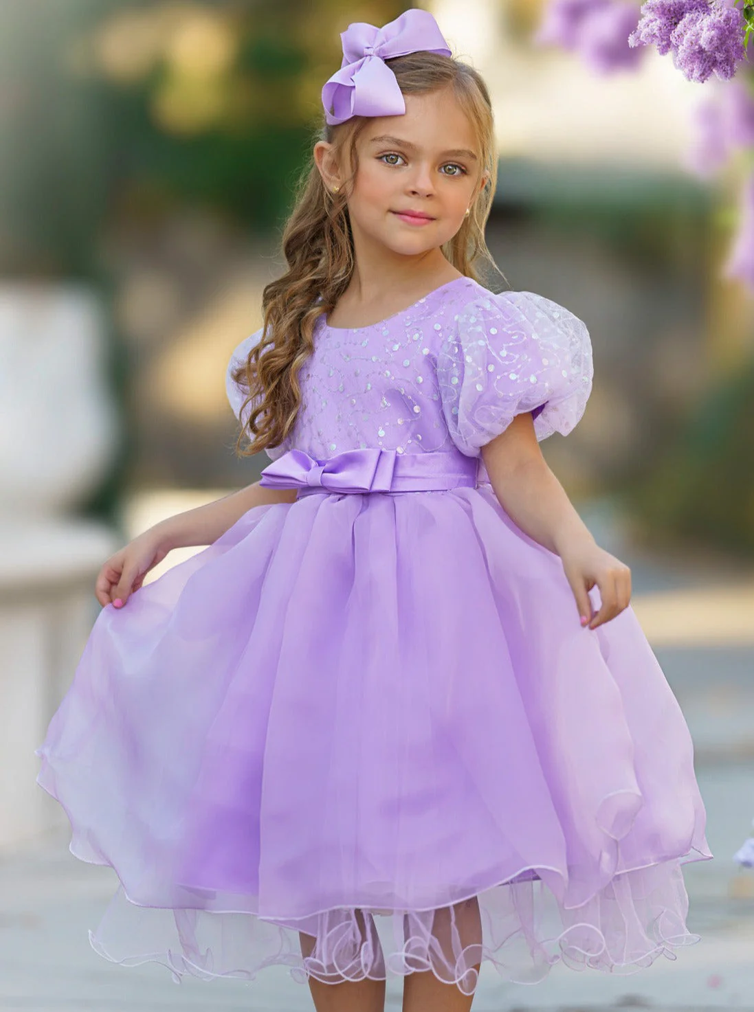 Starlight Glam Puff Sleeve Formal Dress - Image 6