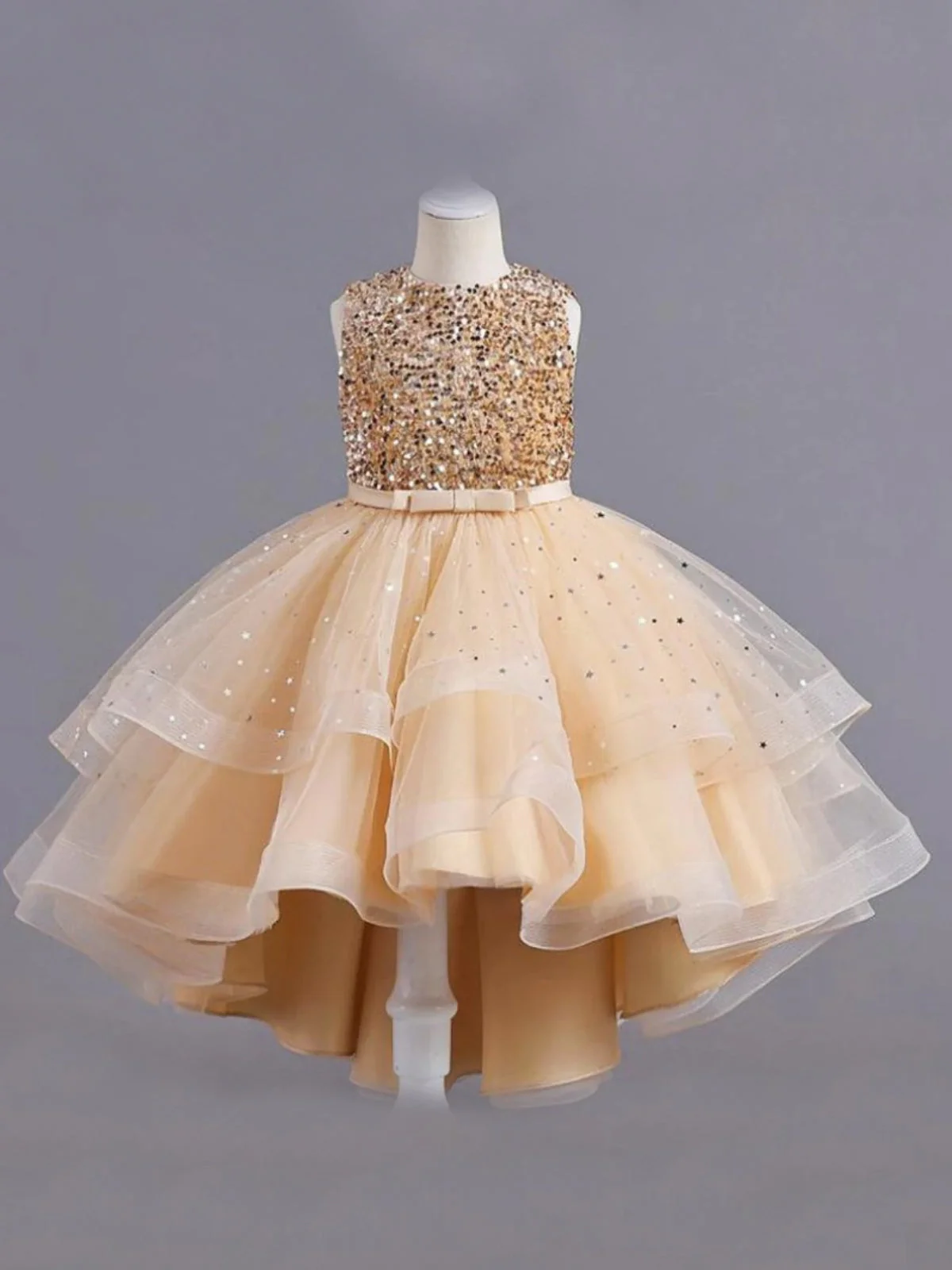 Glitter and Glam Sequined Hi-Lo Tutu Dress - Image 7