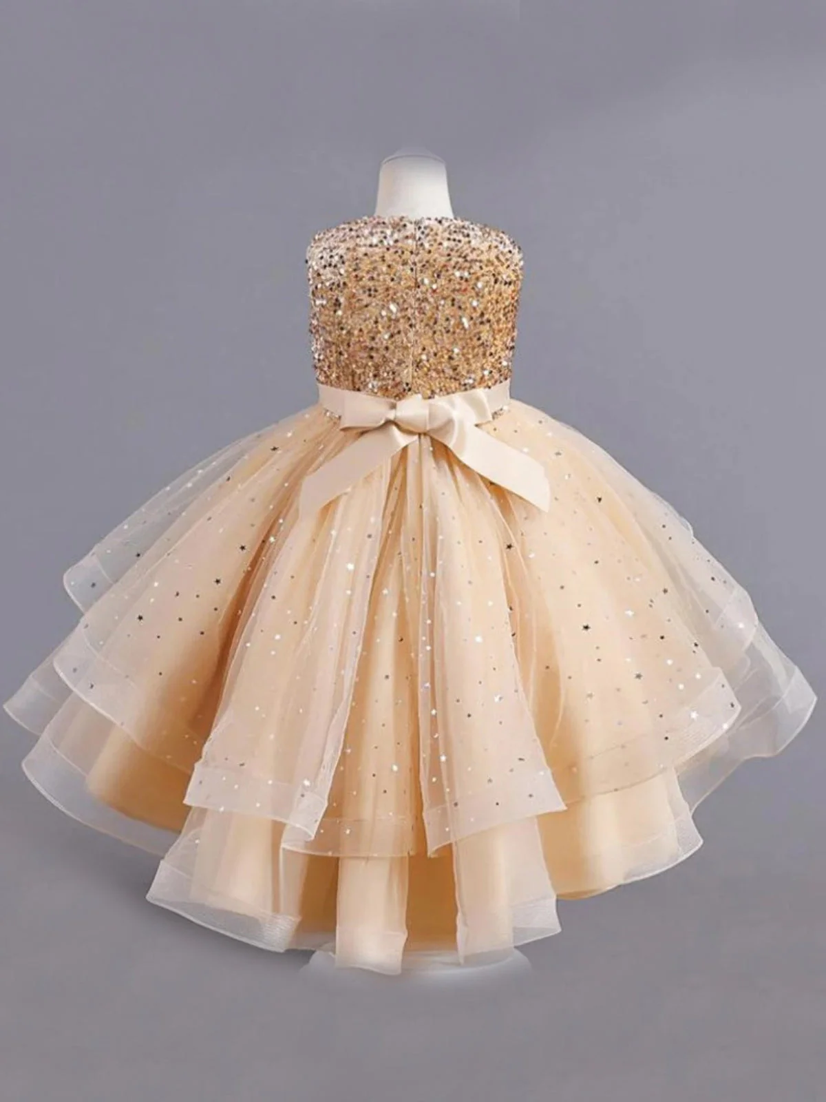 Glitter and Glam Sequined Hi-Lo Tutu Dress - Image 8