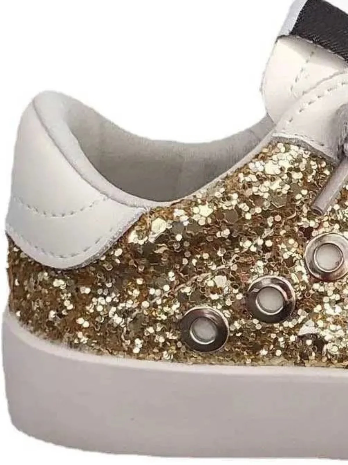 Pure Gold Glitter Sneakers by Liv and Mia - Image 3