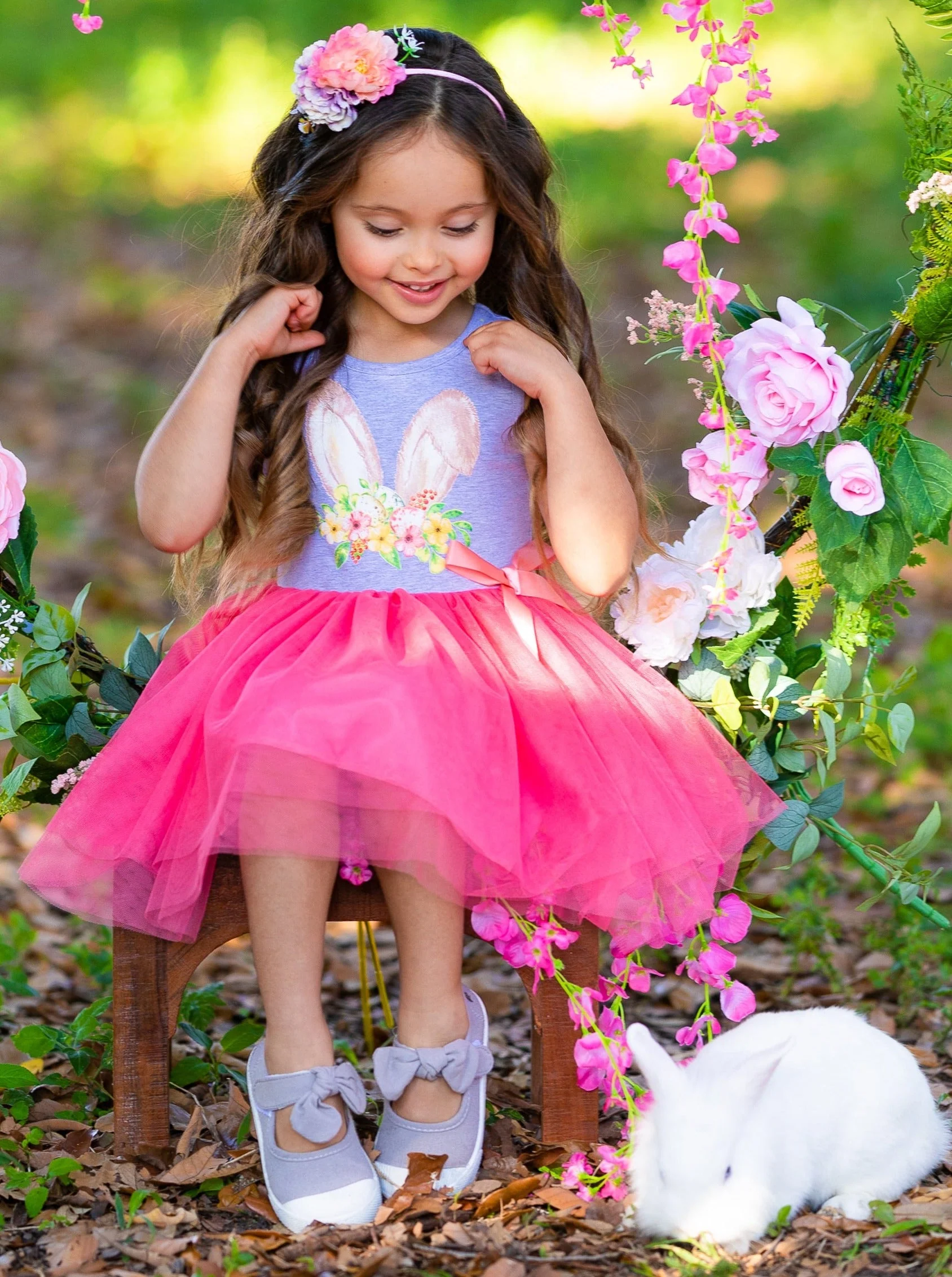 Hello Easter Bunny Sleeveless Tutu Dress - Image 3