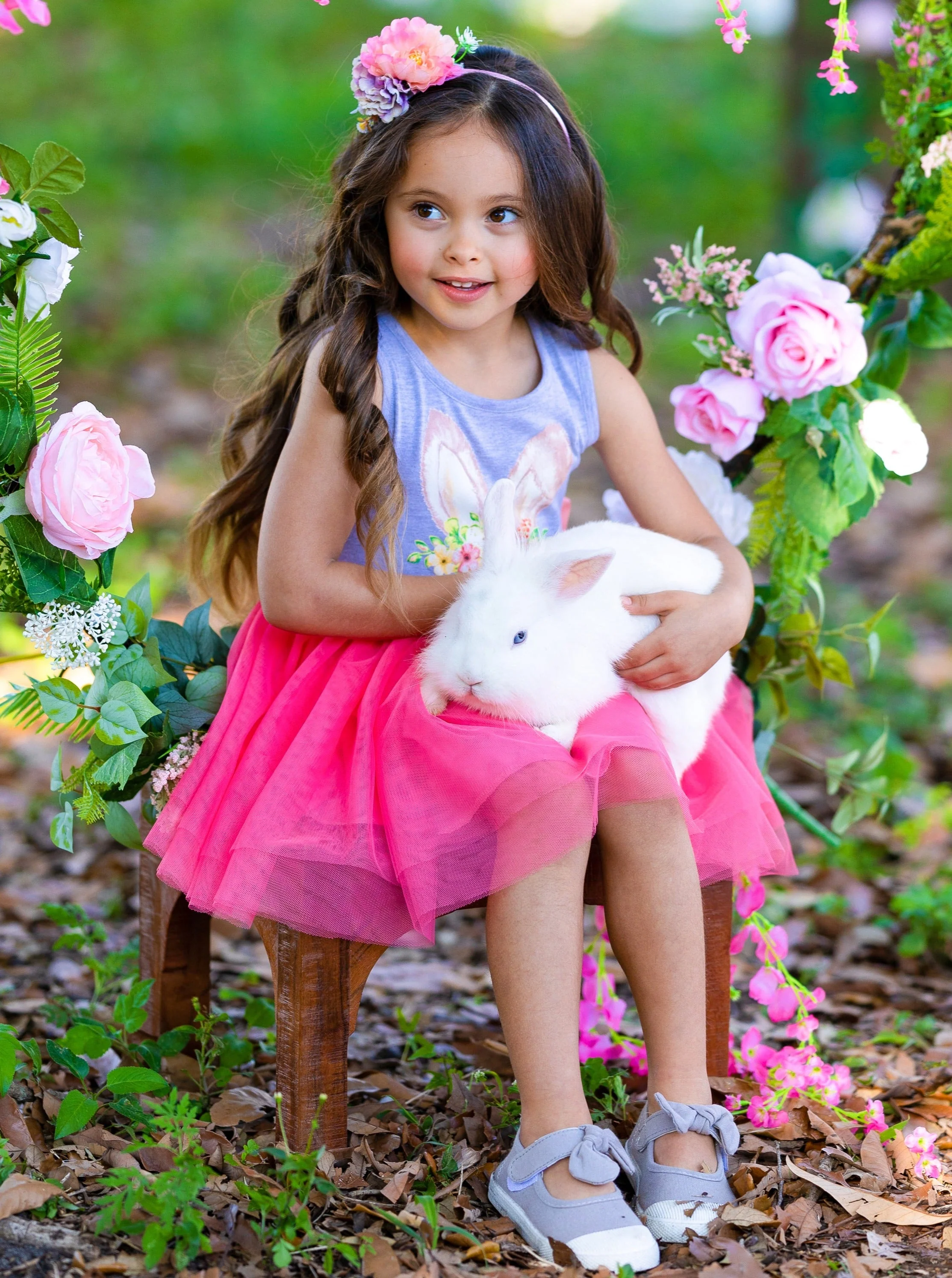 Hello Easter Bunny Sleeveless Tutu Dress - Image 4