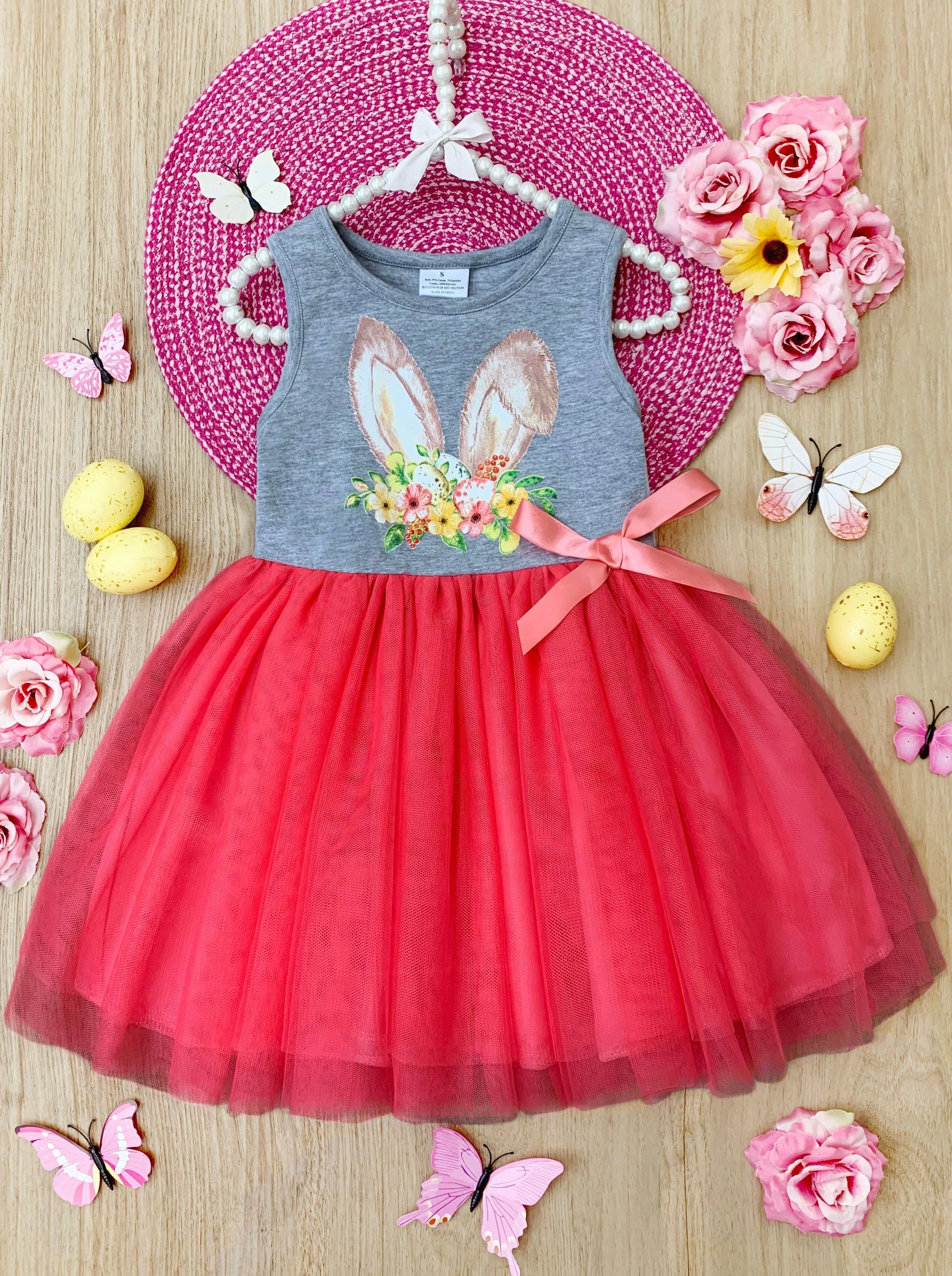 Hello Easter Bunny Sleeveless Tutu Dress - Image 6