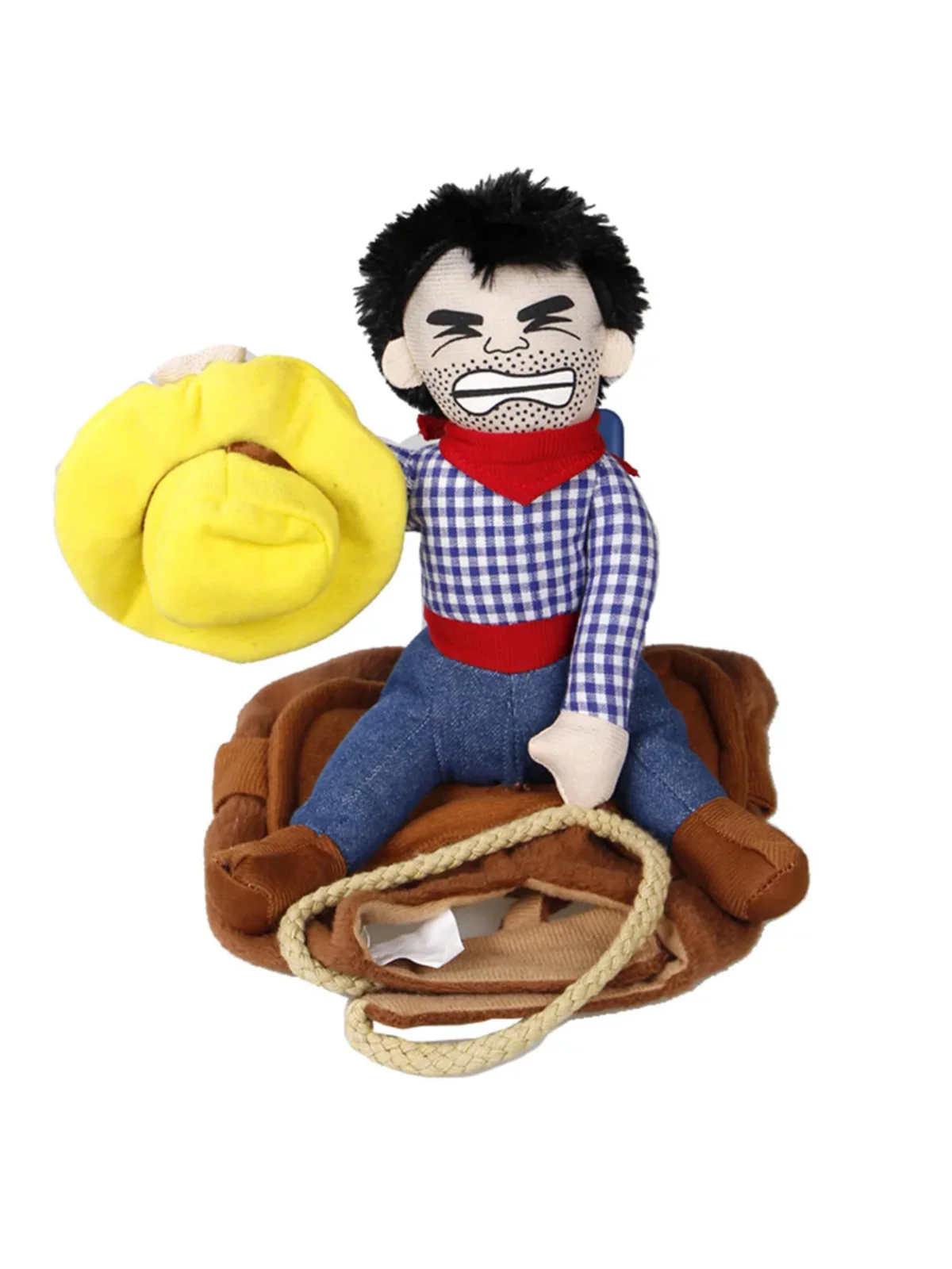 Dog Cowboy Rider Halloween Costume - Image 2