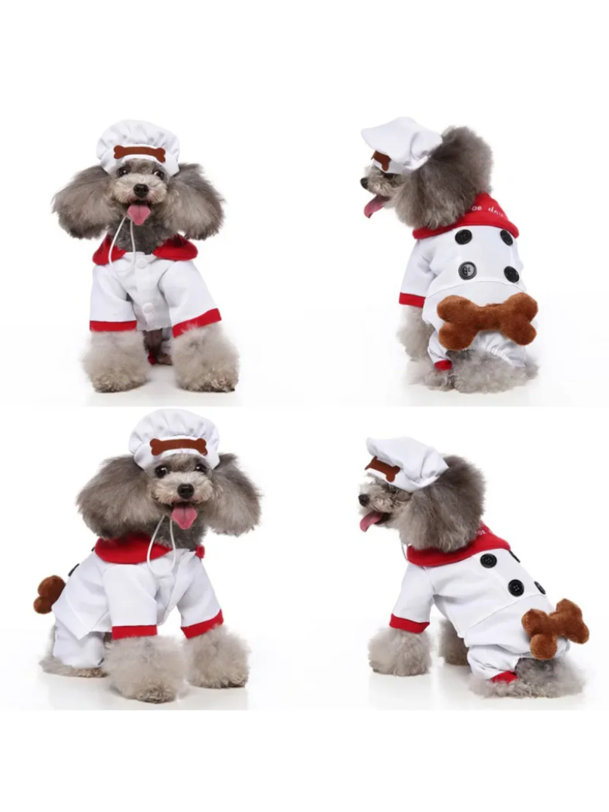 Dog Pawsitively Adorable Chef Halloween Costume - Image 3