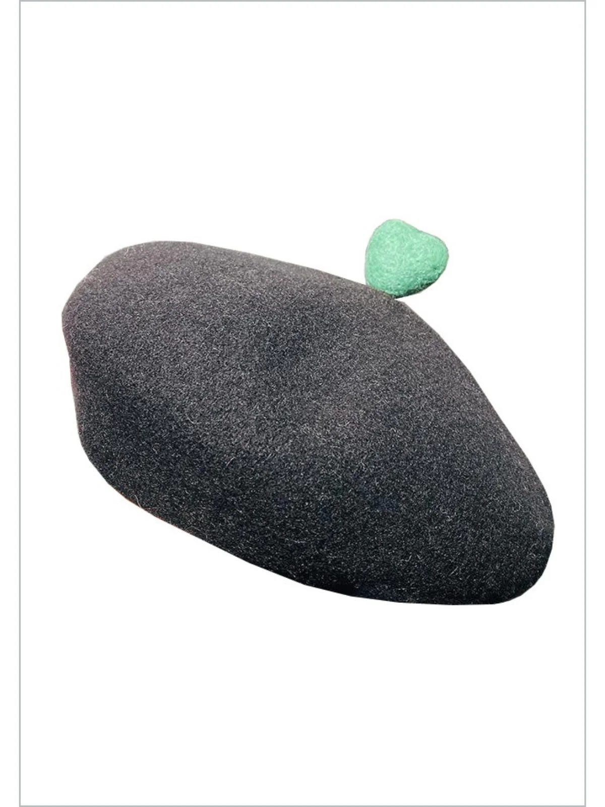 Sweet Affection Wool 3D Heart Beret - Image 5