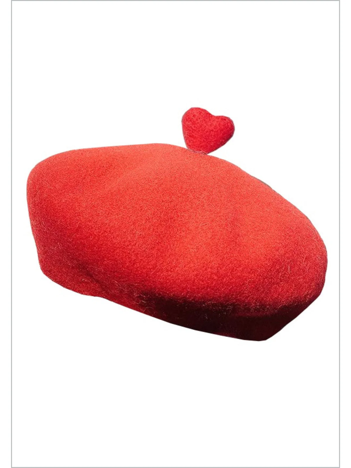 Sweet Affection Wool 3D Heart Beret - Image 6