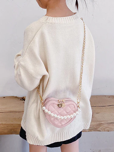 Pink Heart of Pearl Pink Crossbody Handbag - Image 2
