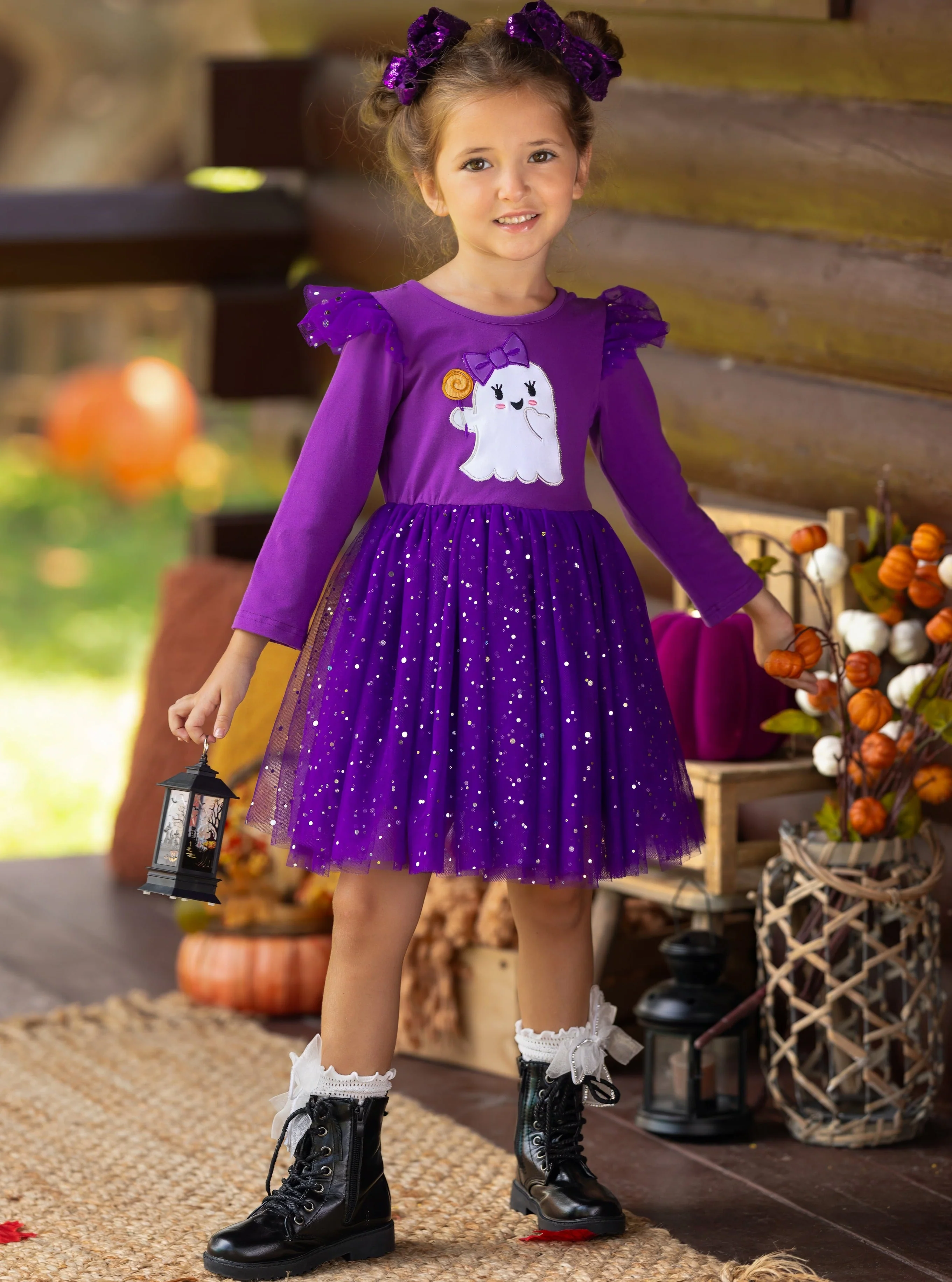 Hey Boo Glitter Tutu Dress - Image 2