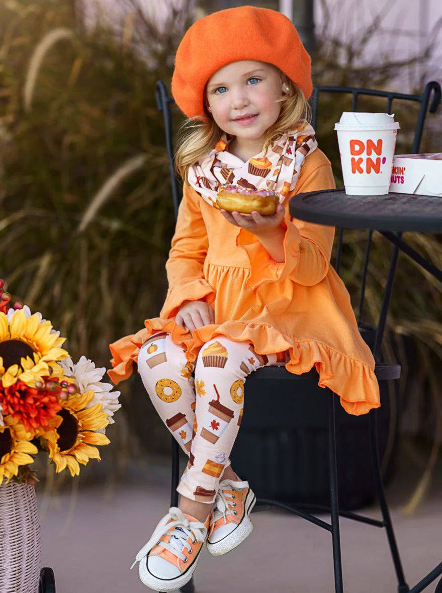 But First, Pumpkin Sweets Tunic, Legging and Scarf Set - Image 2