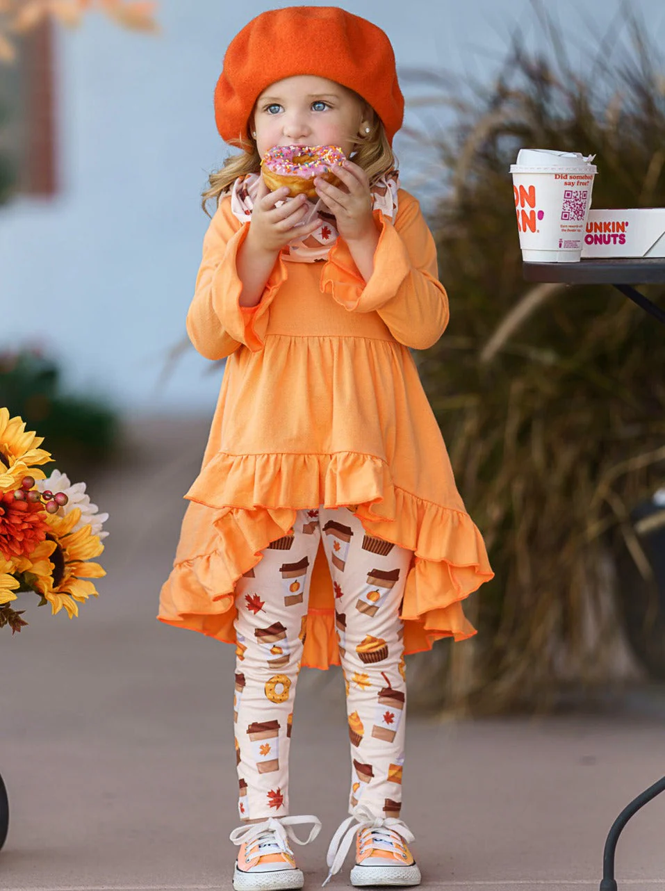 But First, Pumpkin Sweets Tunic, Legging and Scarf Set - Image 5