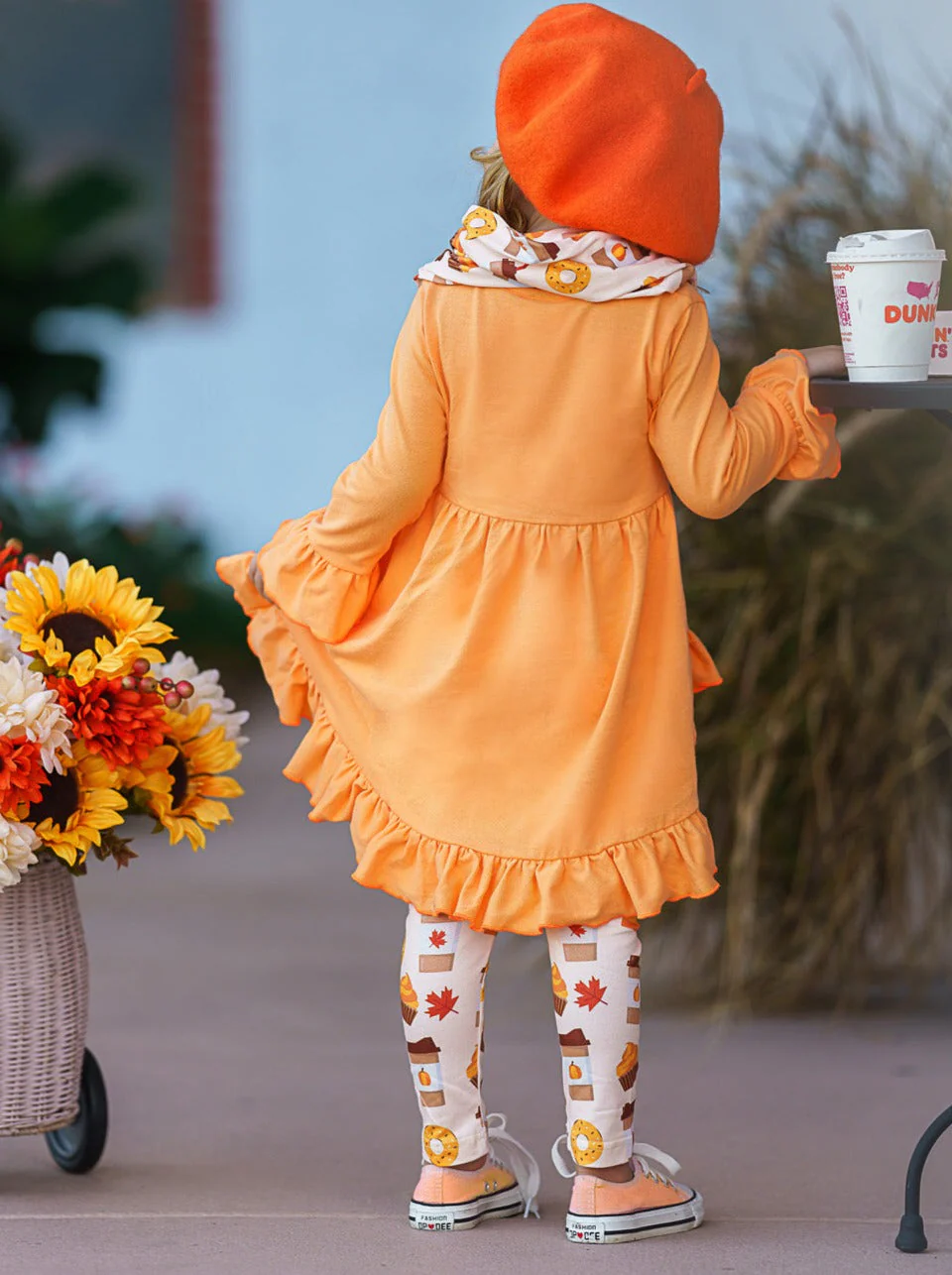 But First, Pumpkin Sweets Tunic, Legging and Scarf Set - Image 6