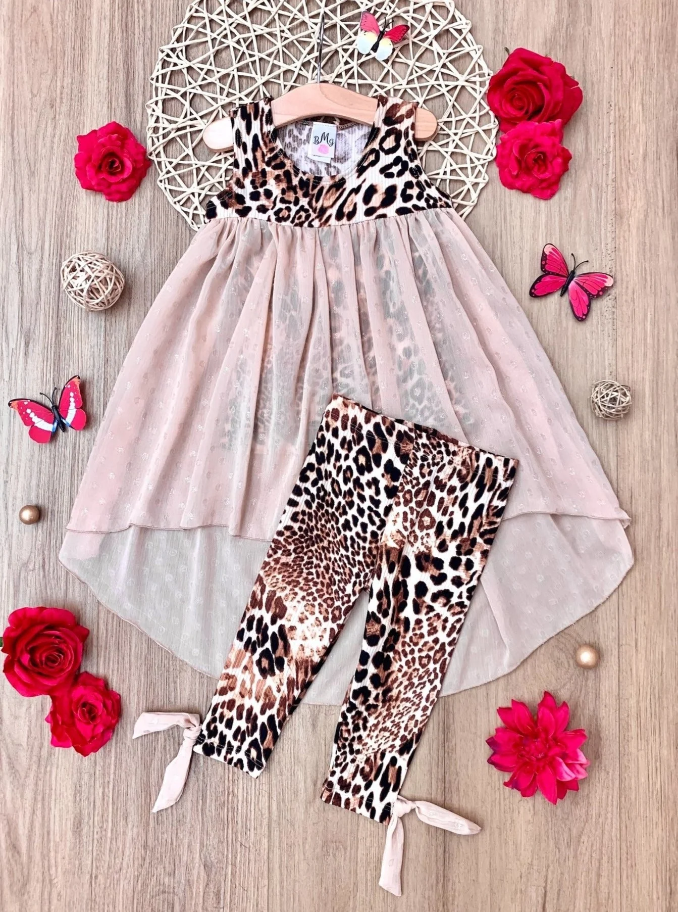 Fierce Confidence Hi-Lo Tunic and Leopard Legging Set - Image 4
