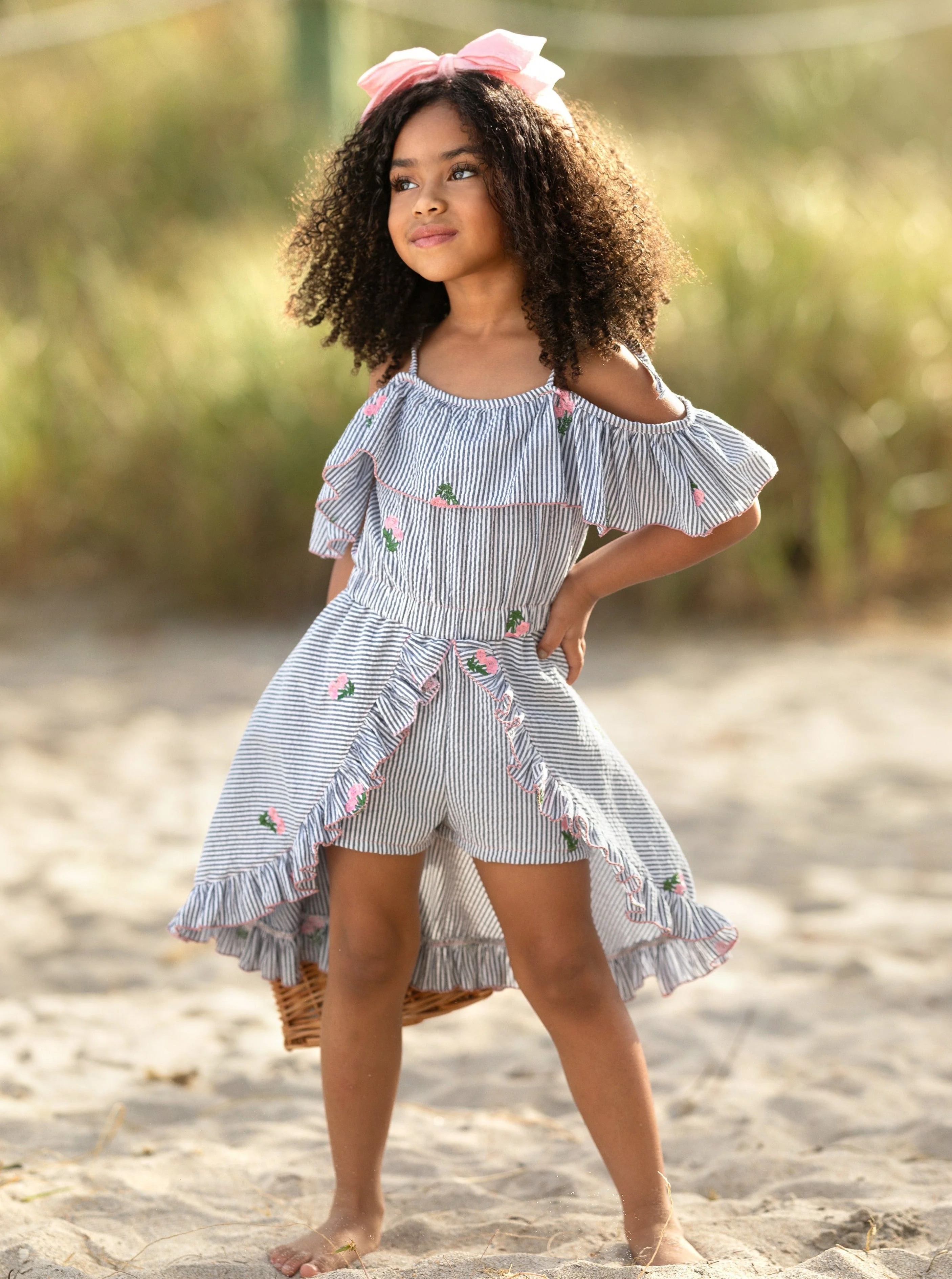 Chic Strolls Hi-Lo Skirted Romper - Image 3