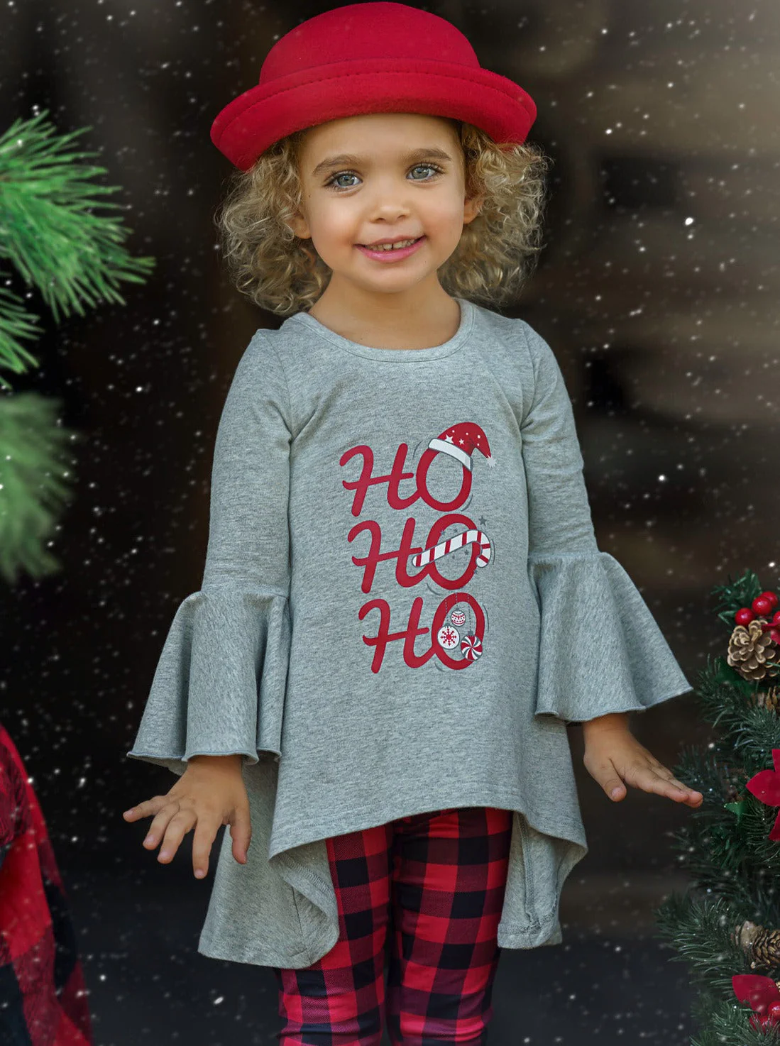 Ho Ho Ho! Hi-Lo Tunic and Legging Set - Image 4