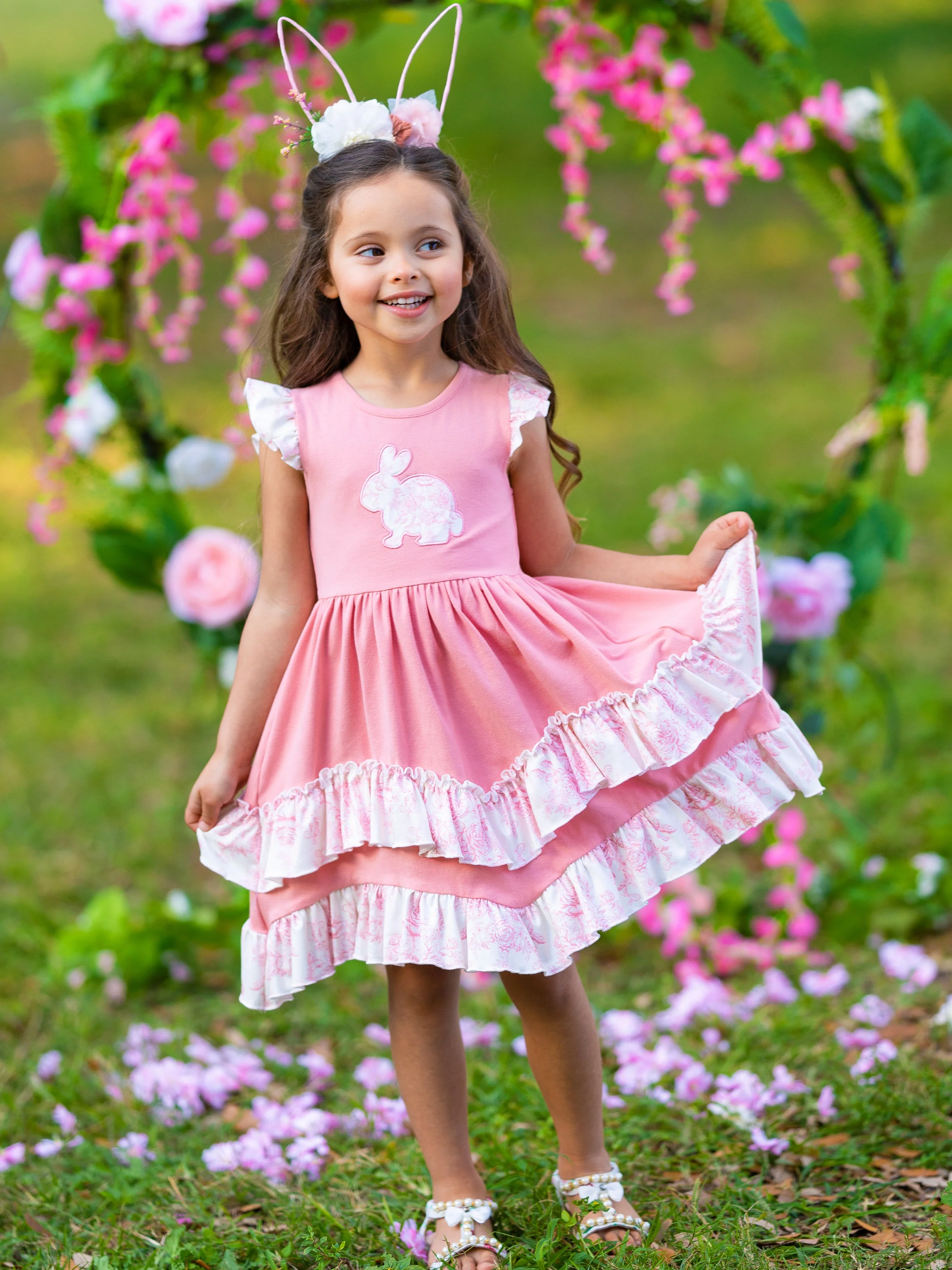 Hop Around Tiered Ruffle Dress - Image 2