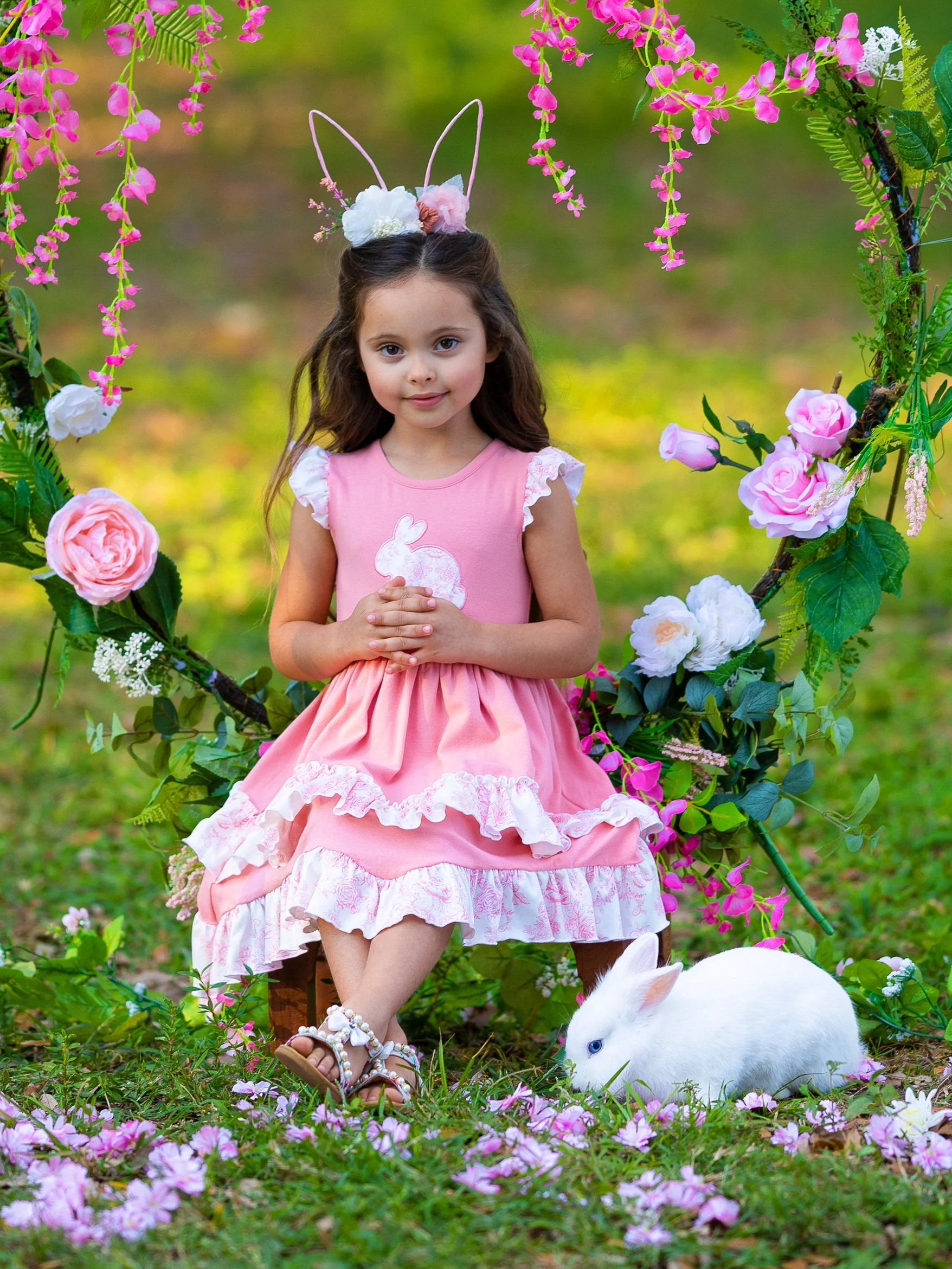 Hop Around Tiered Ruffle Dress - Image 3
