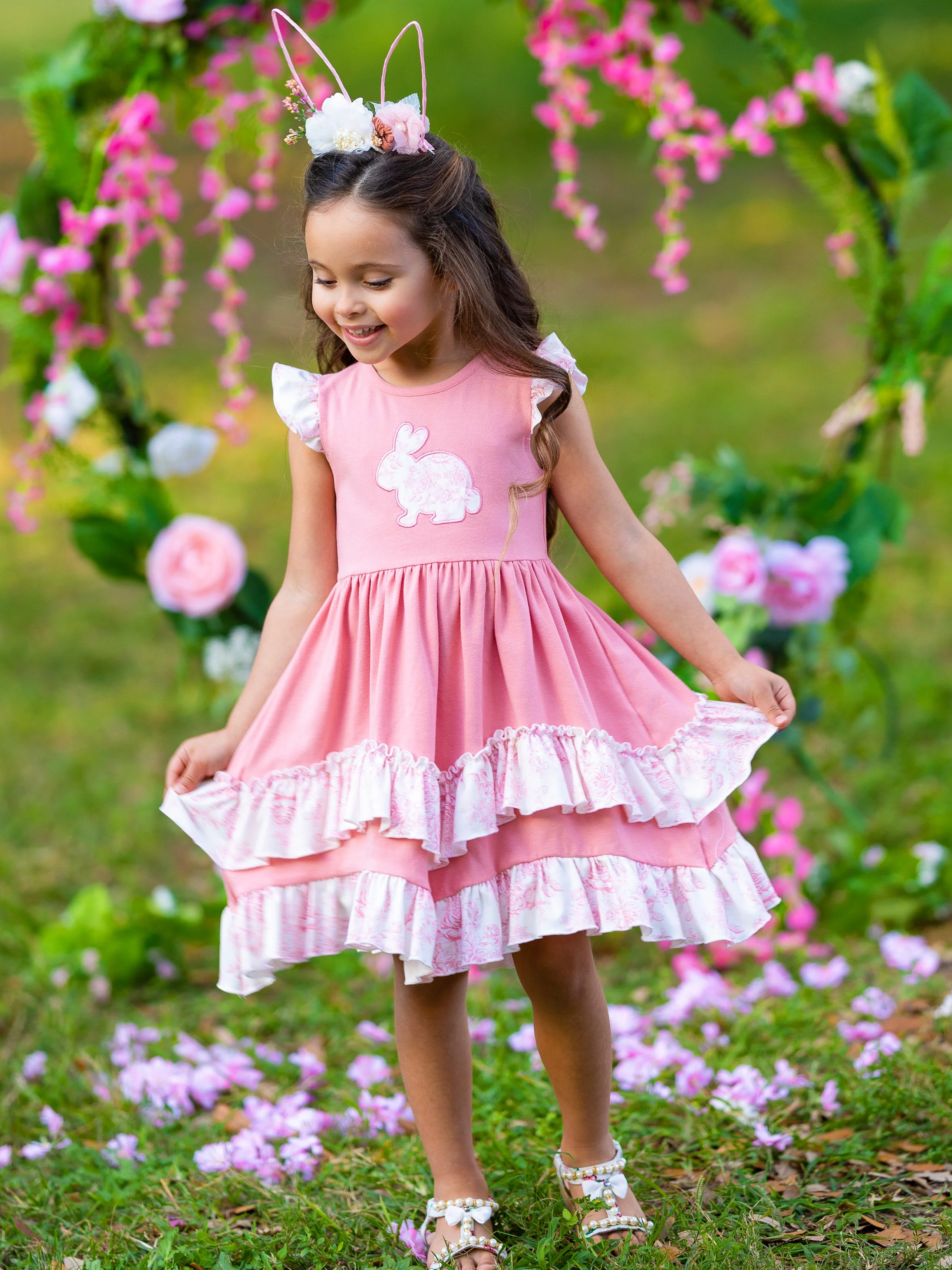 Hop Around Tiered Ruffle Dress - Image 5