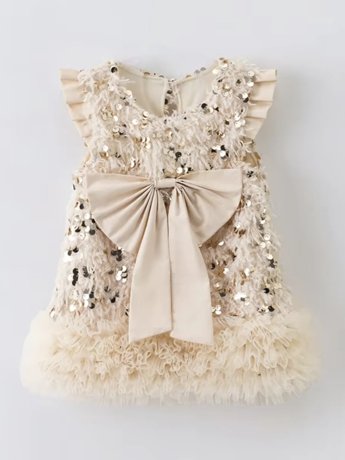 Sequin Bow Tulle Party Dress - Image 2