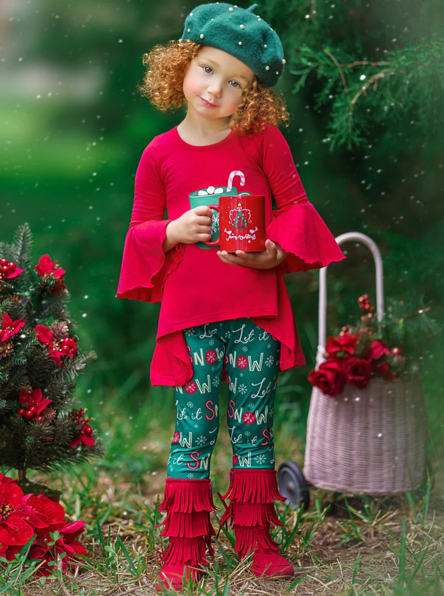 Let It Snow Hot Cocoa Legging Set - Image 2
