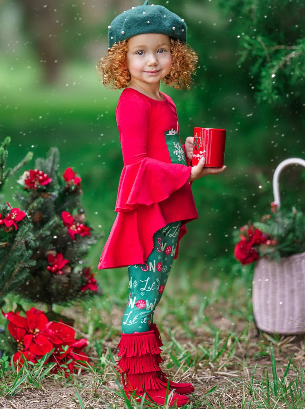 Let It Snow Hot Cocoa Legging Set - Image 4