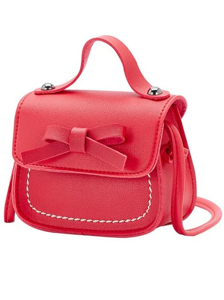 Girls Tiny Bow Crossbody Handbag - Image 3