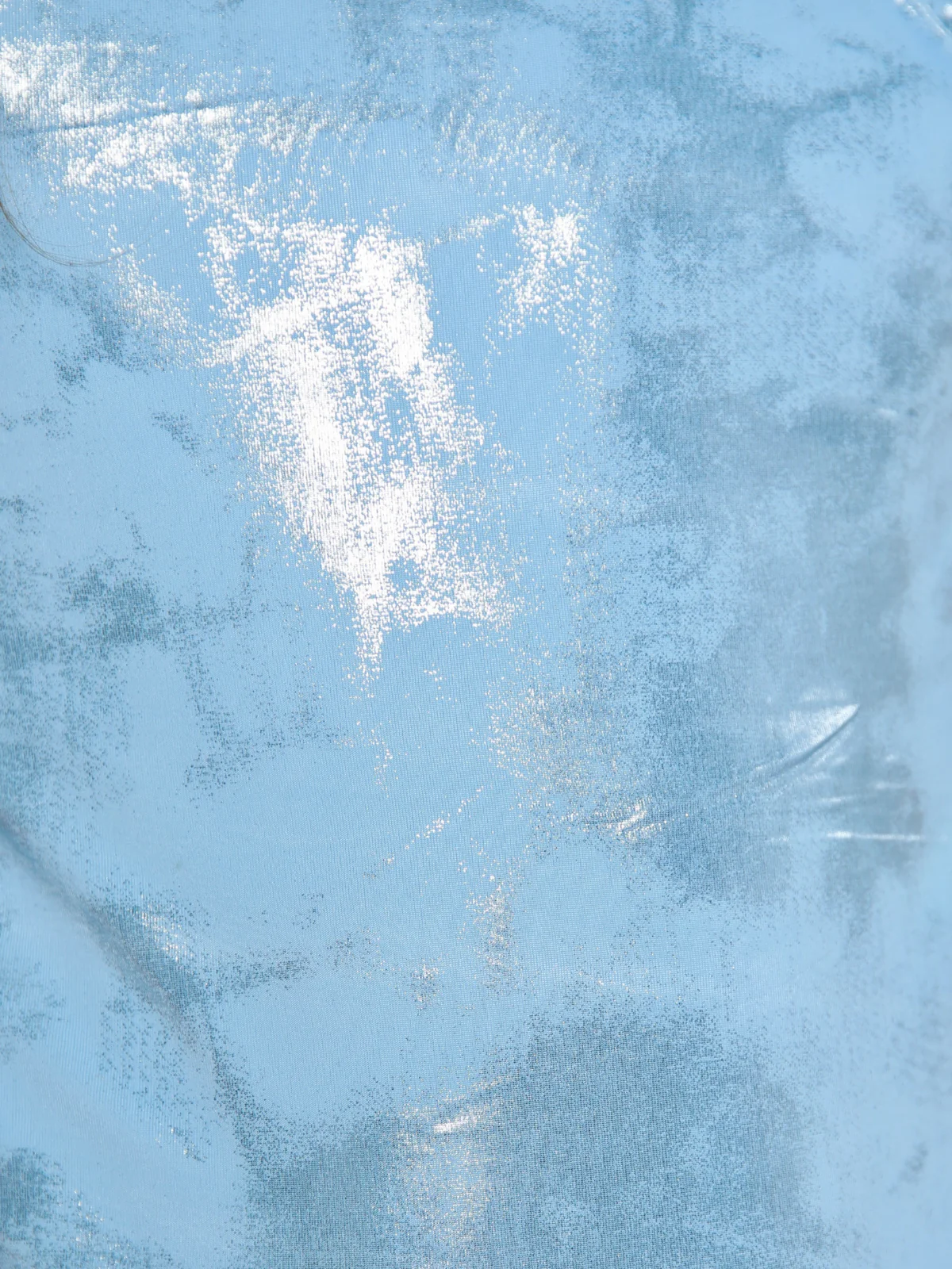 Ice Blue Shimmer Bow Side One-Piece Swimsuit - Image 3