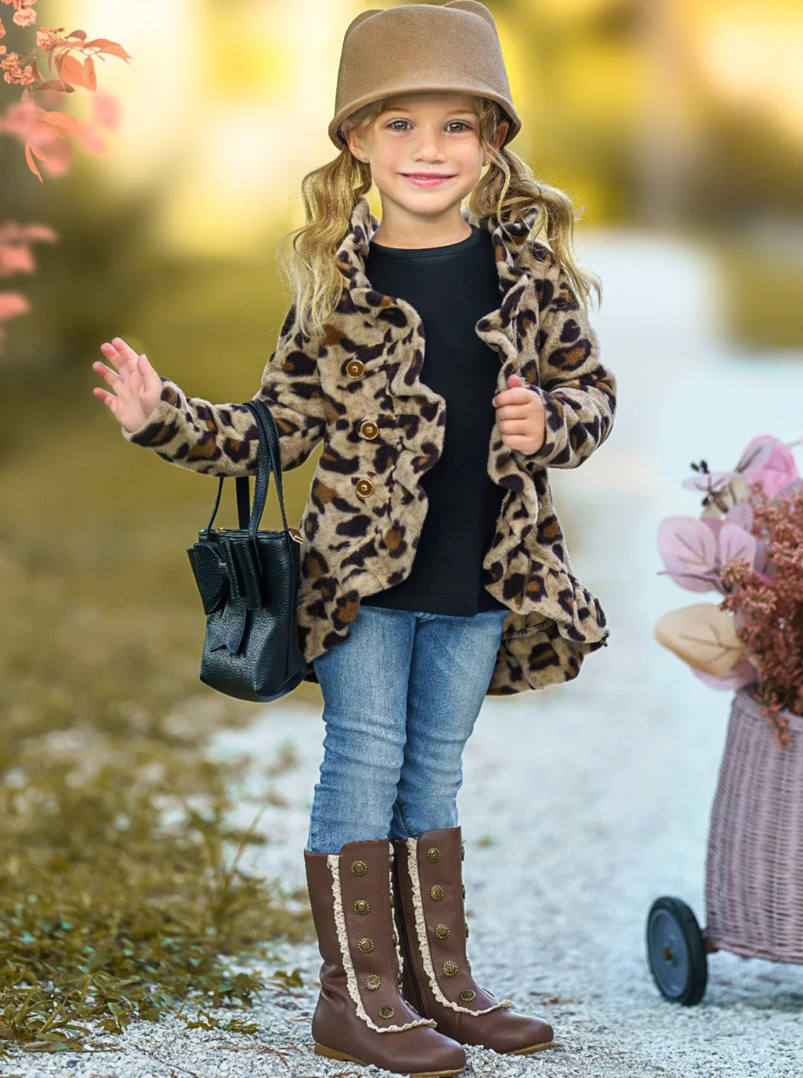In The Wild Fuzzy Ruffle Cardigan - Image 3