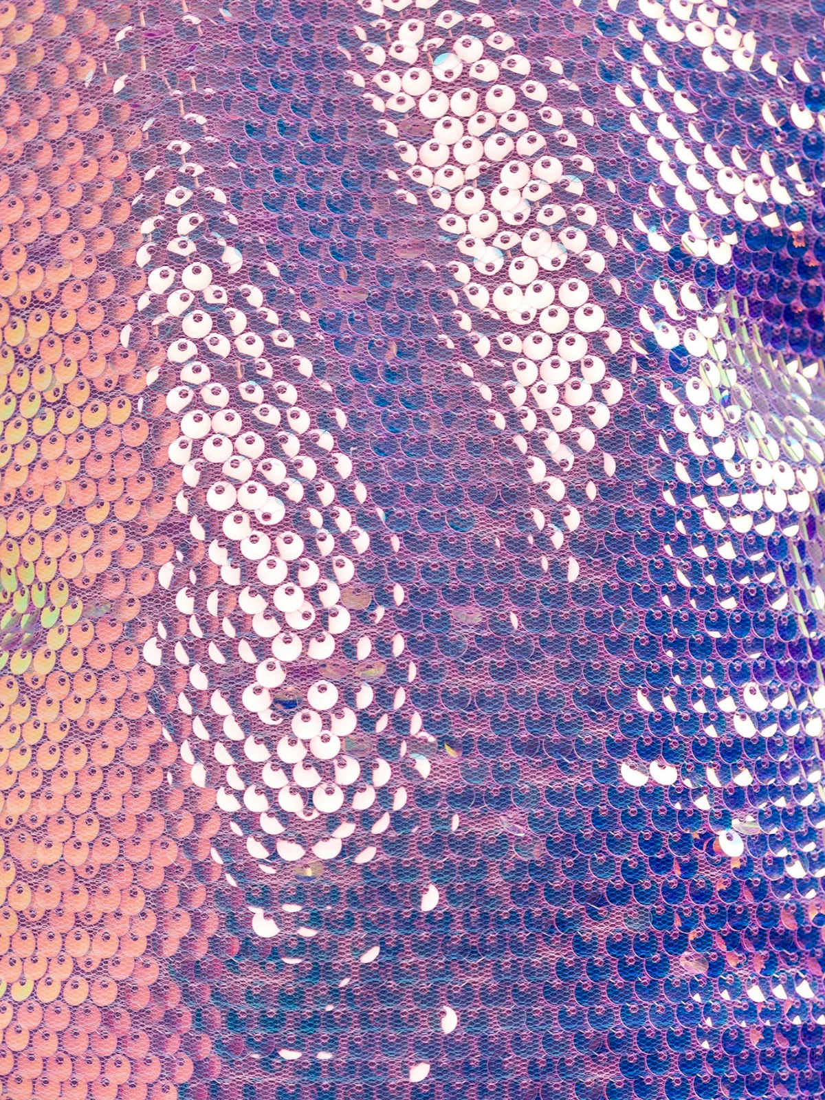 Iridescent Shine Sequin Top and Matching Skirt Set - Image 4