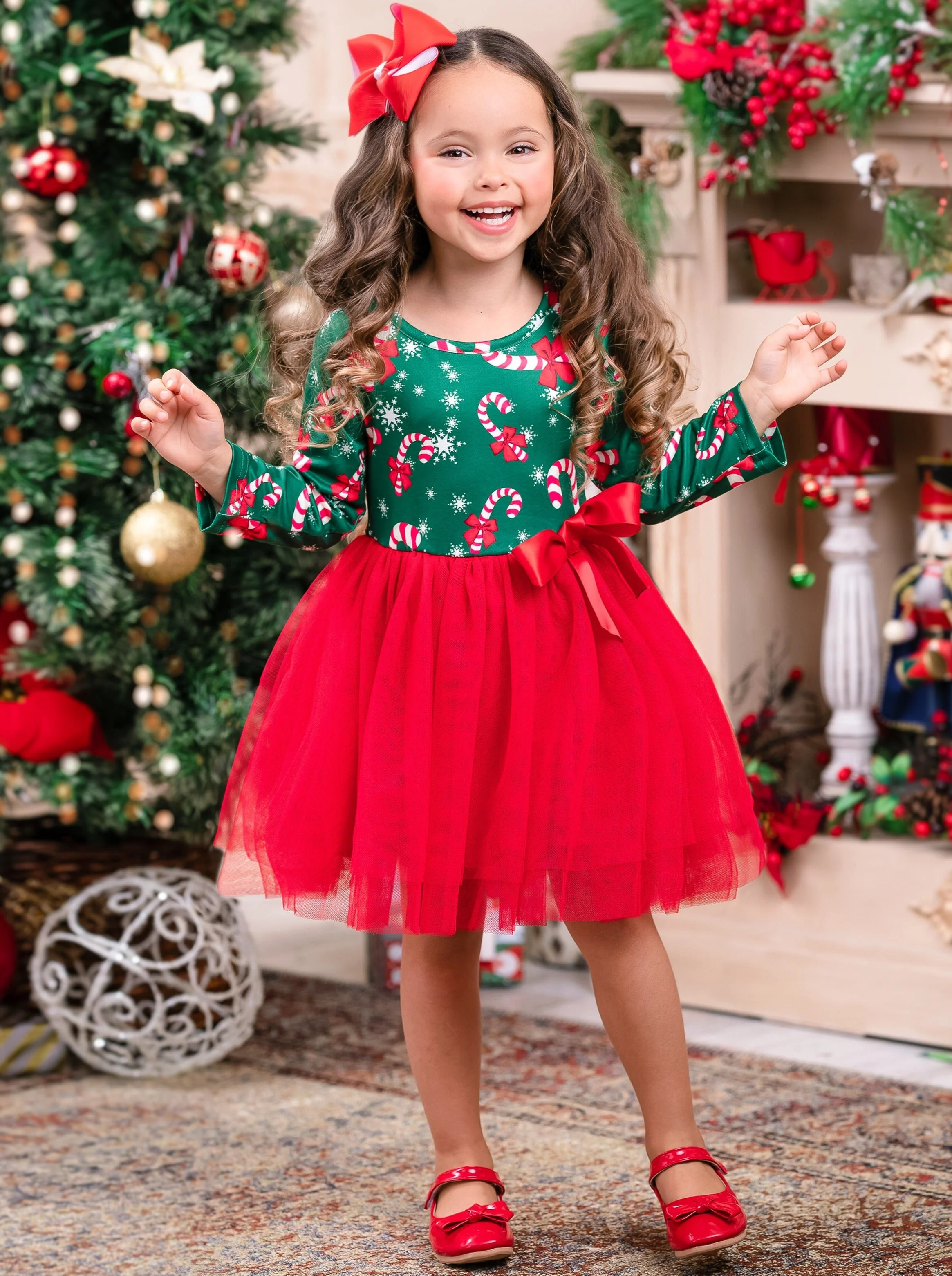 It's Candy Cane Season! Tutu Dress - Image 2