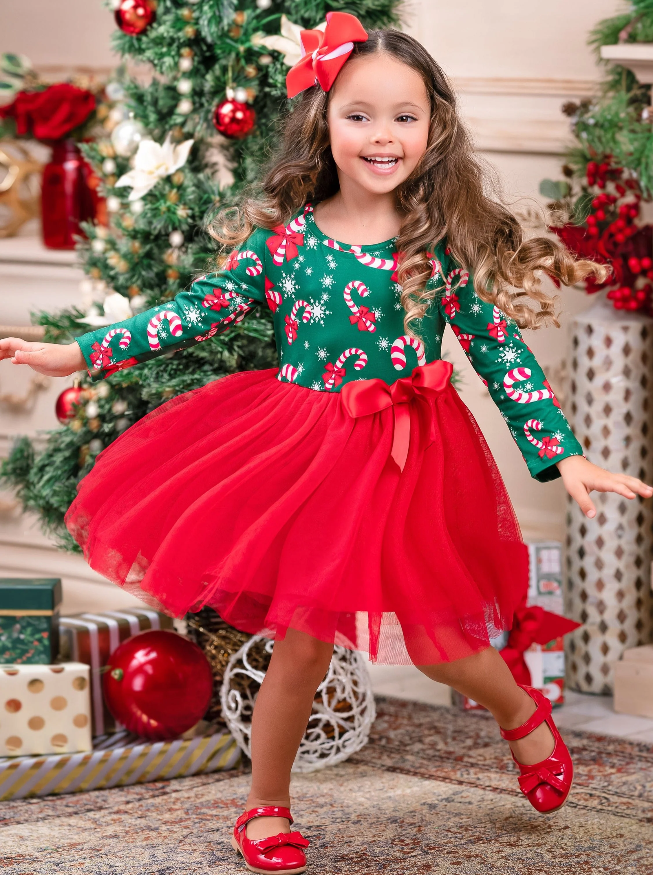 It's Candy Cane Season! Tutu Dress - Image 3