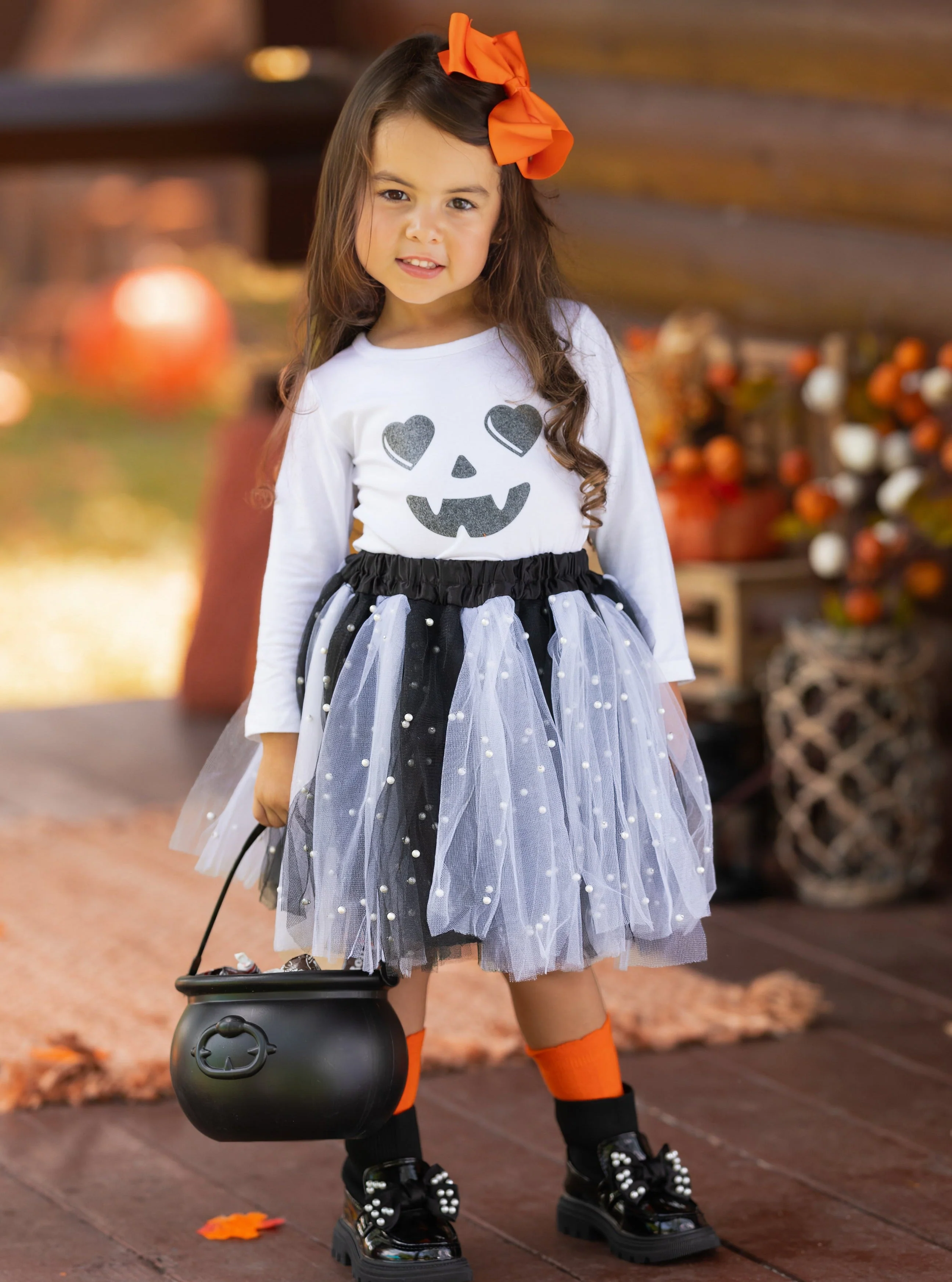 Jackie-Lantern Tutu Skirt Set - Image 2
