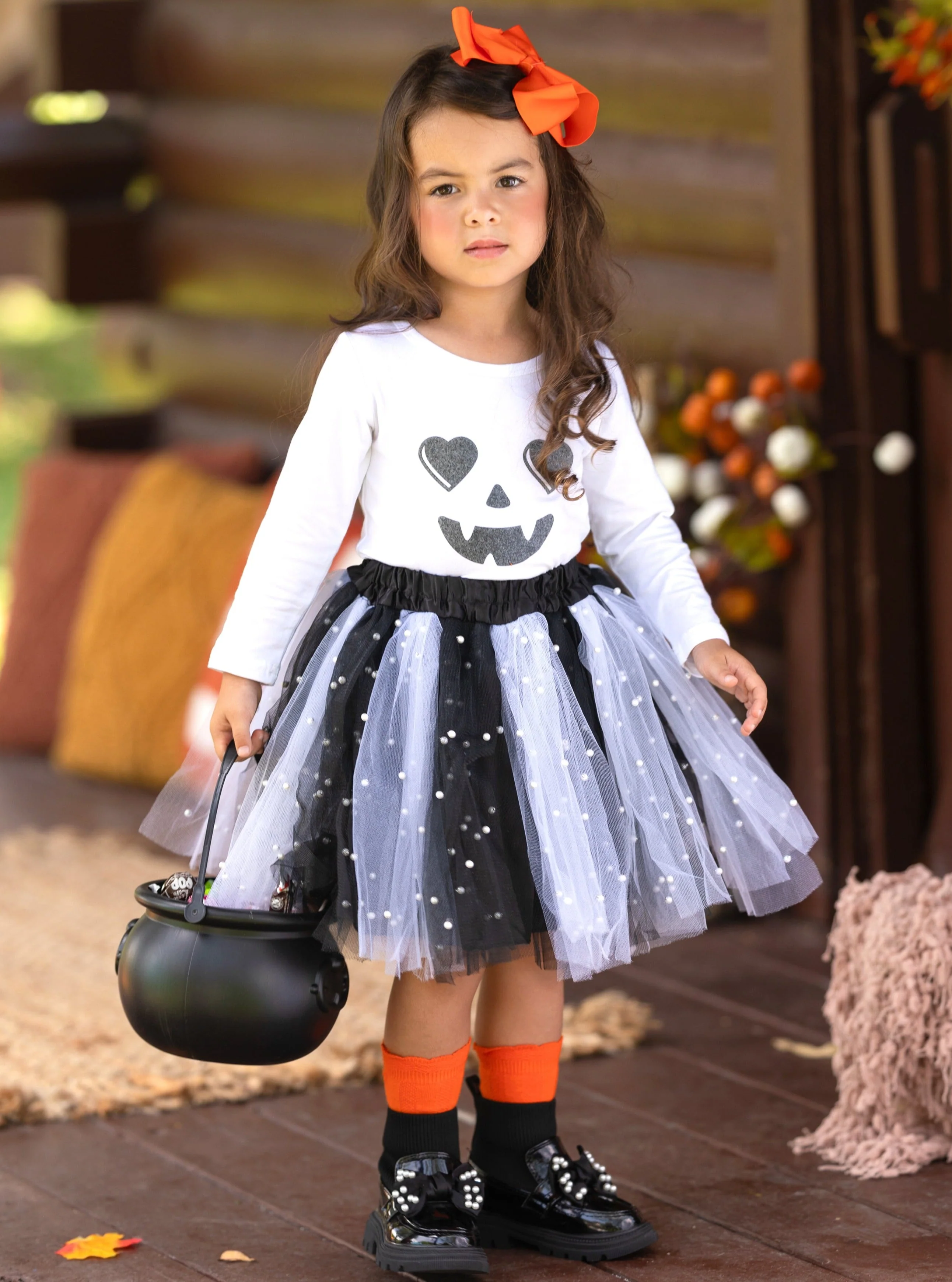 Jackie-Lantern Tutu Skirt Set - Image 6
