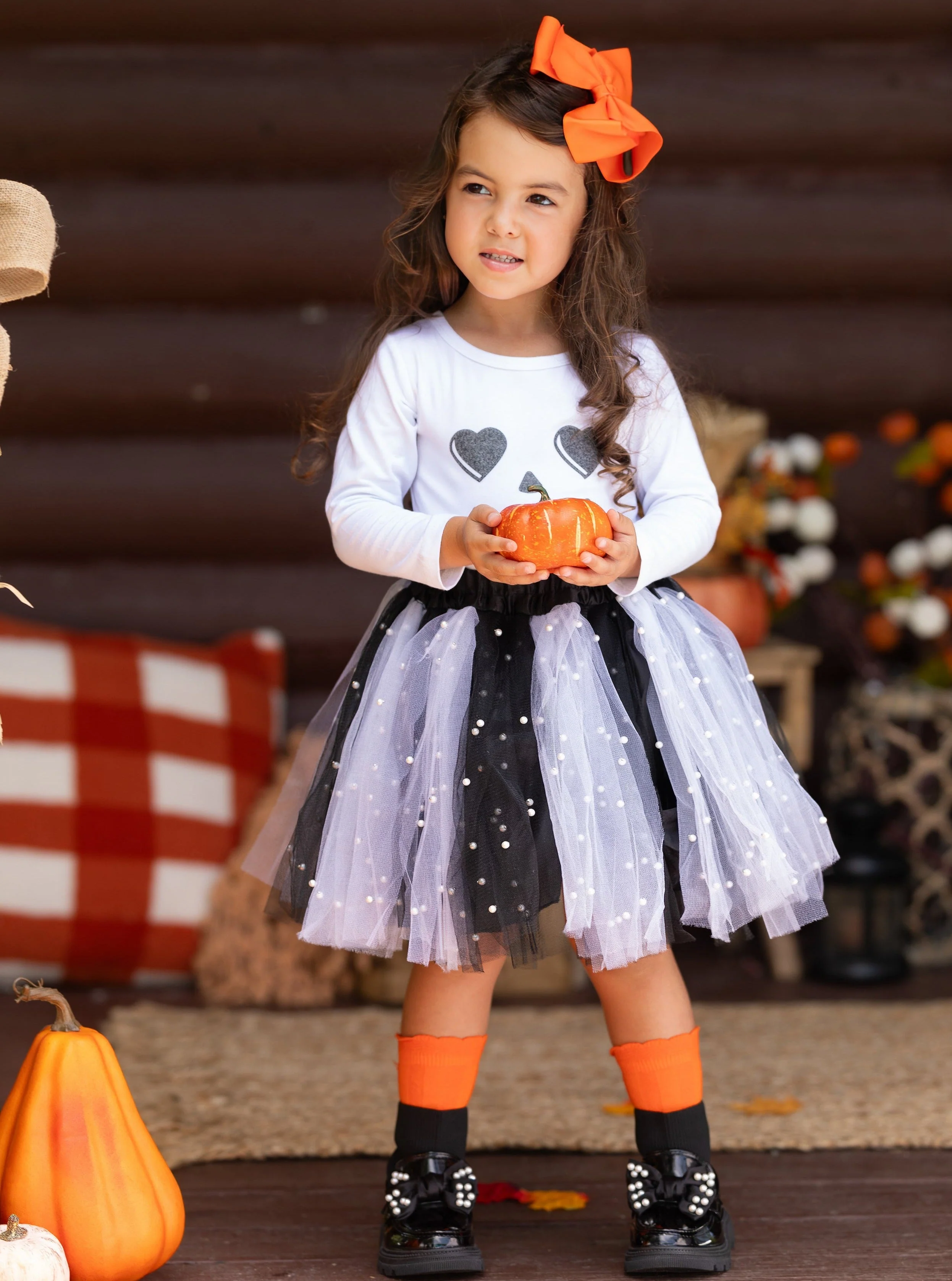 Jackie-Lantern Tutu Skirt Set - Image 7
