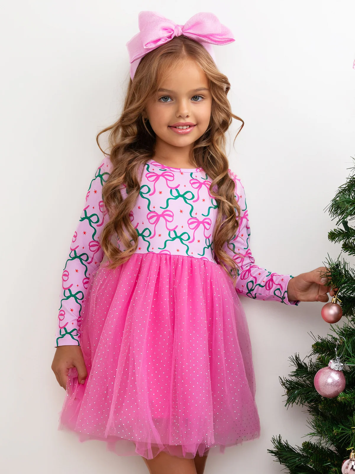 Bows & Glitter Tutu Dress - Image 2